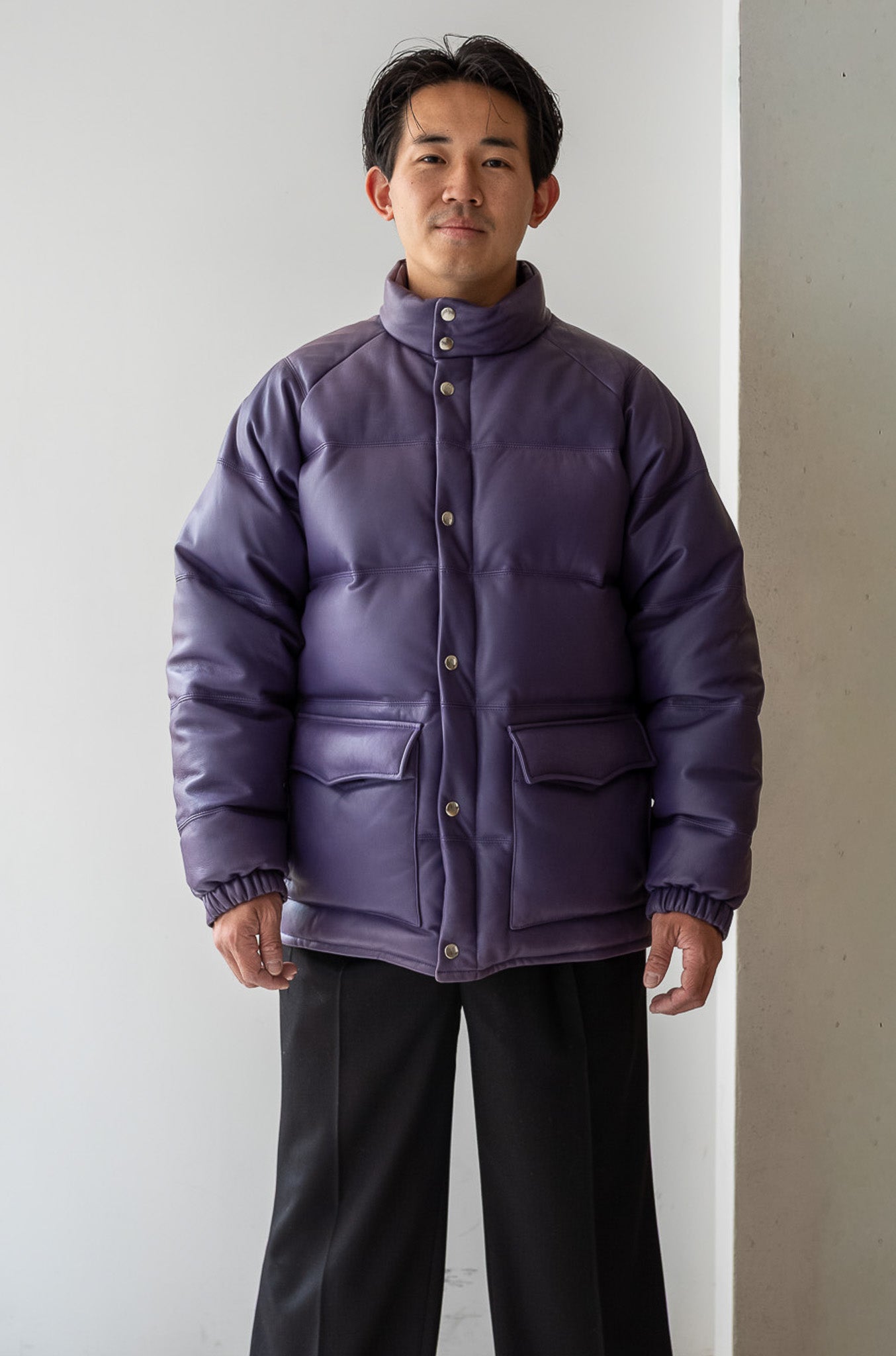 Sheep Skin Classic Down Jacket 〔LILAC〕