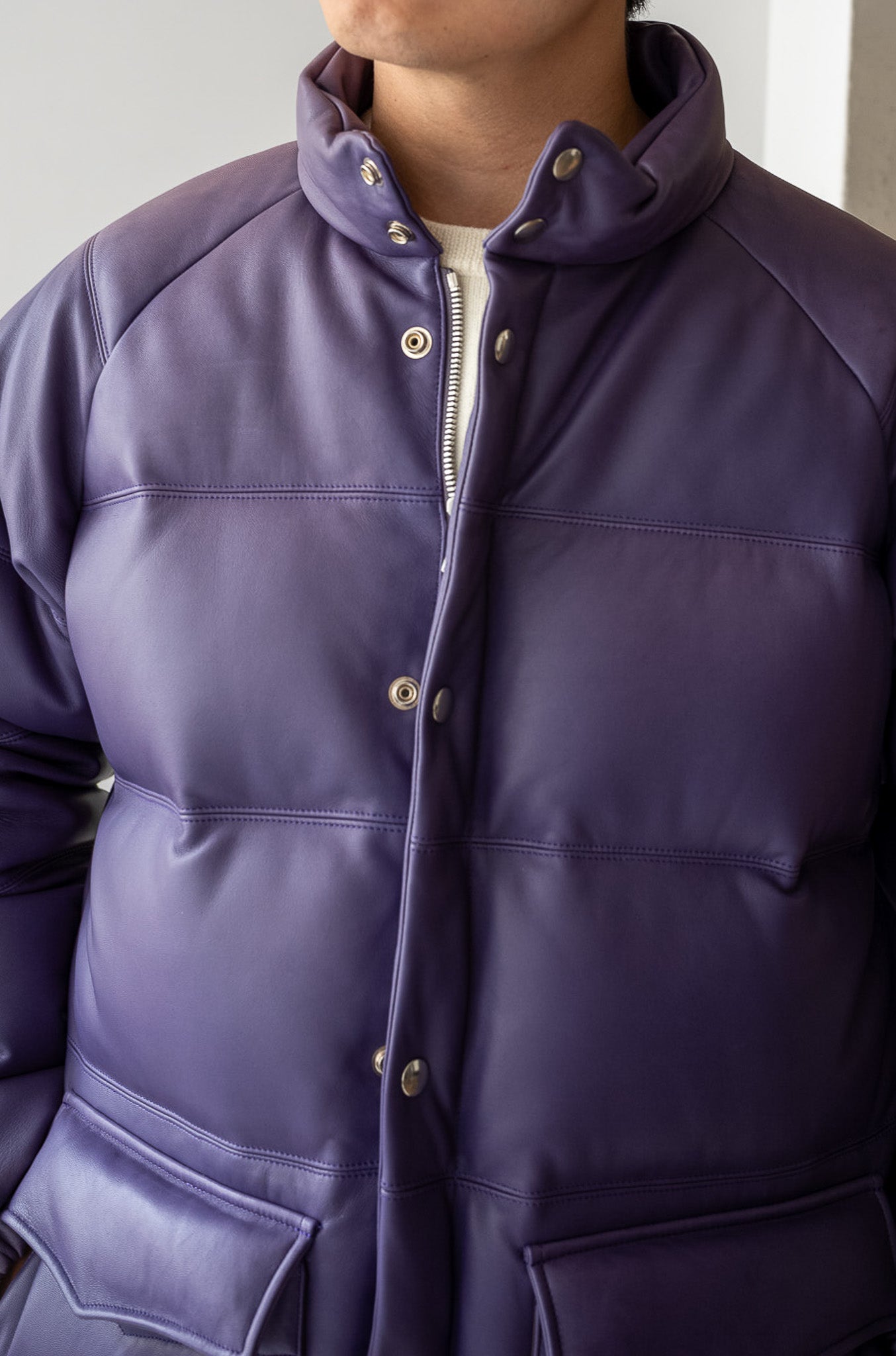 Sheep Skin Classic Down Jacket 〔LILAC〕