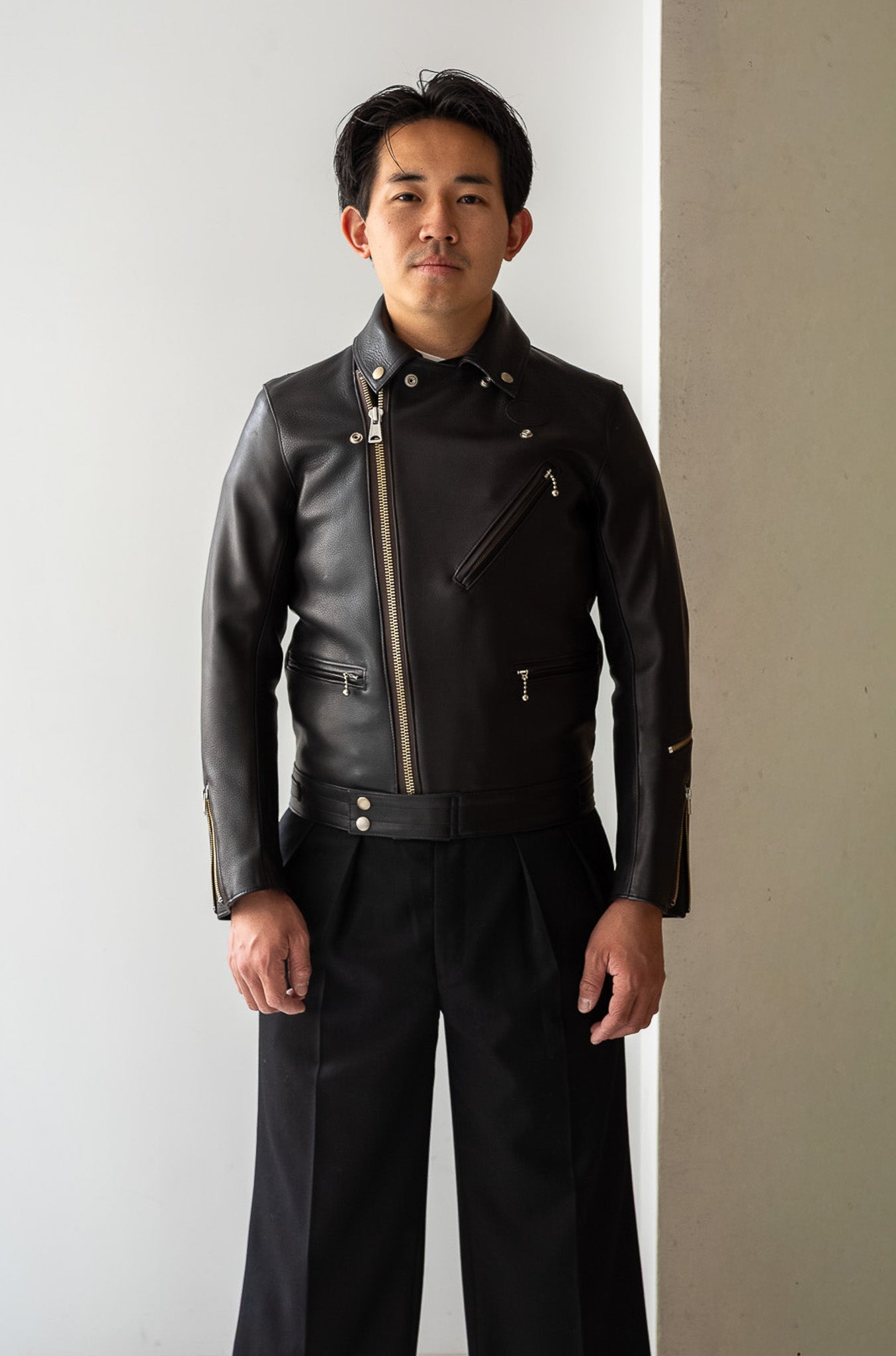 British Leather Jacket〔NOIR〕