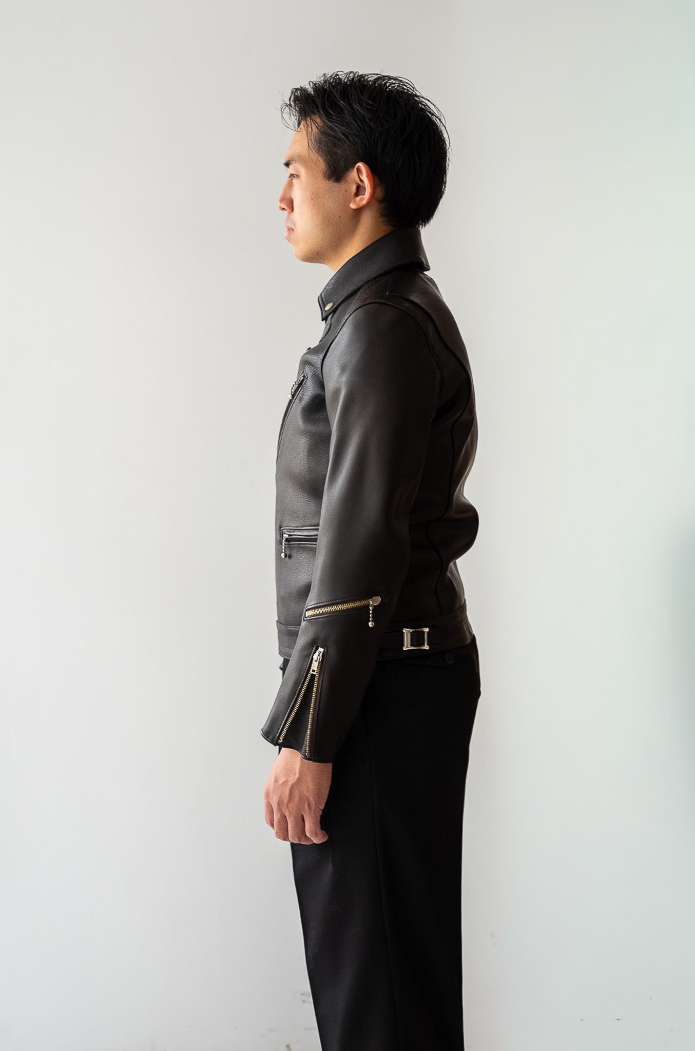 British Leather Jacket〔NOIR〕