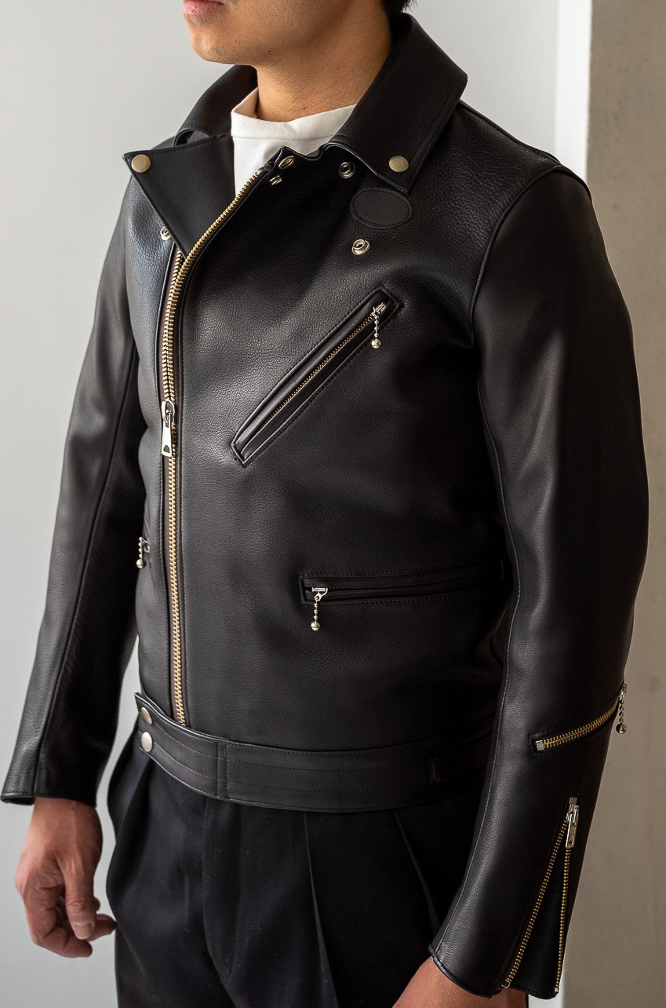 British Leather Jacket〔NOIR〕