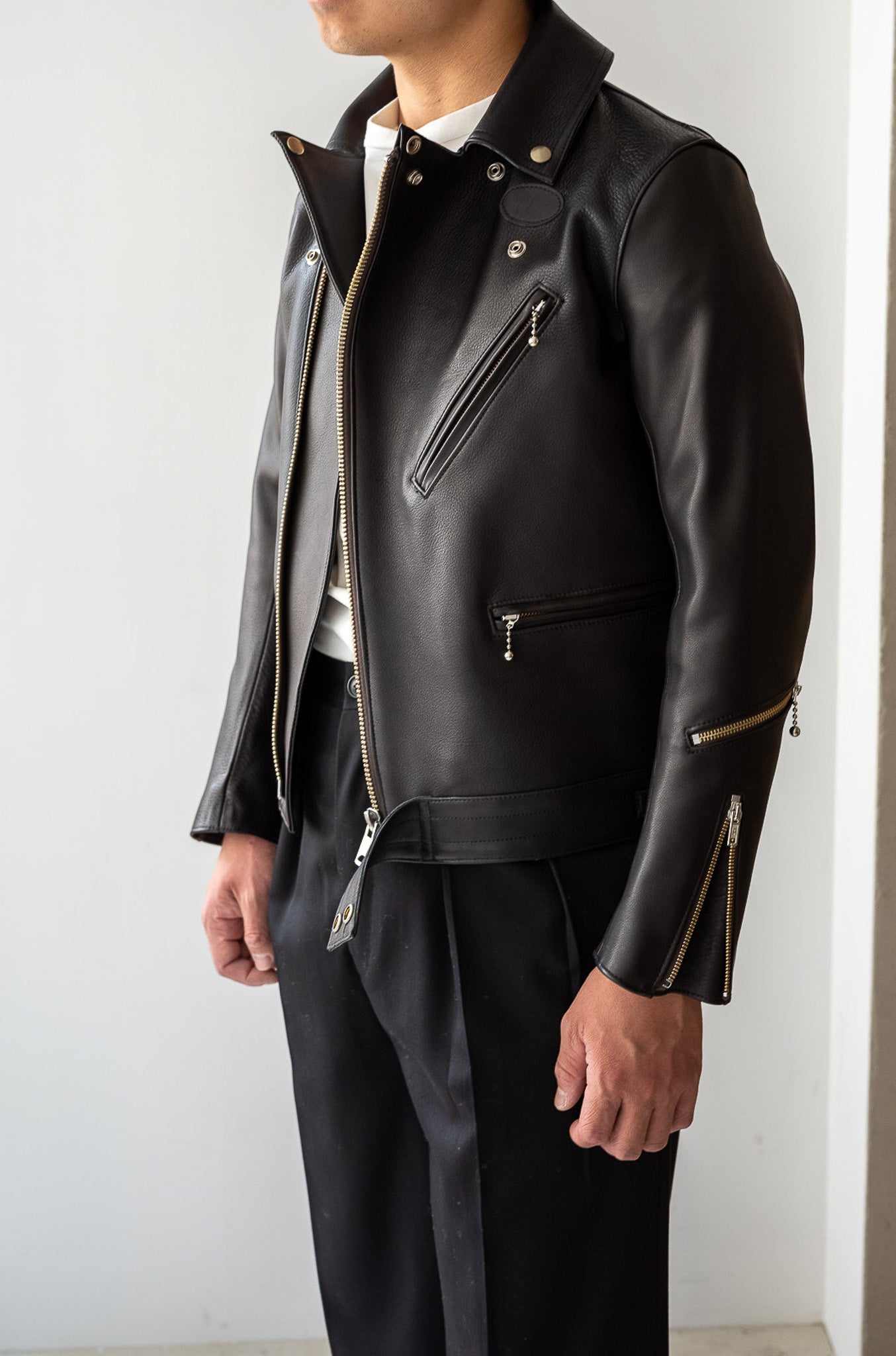 British Leather Jacket〔NOIR〕