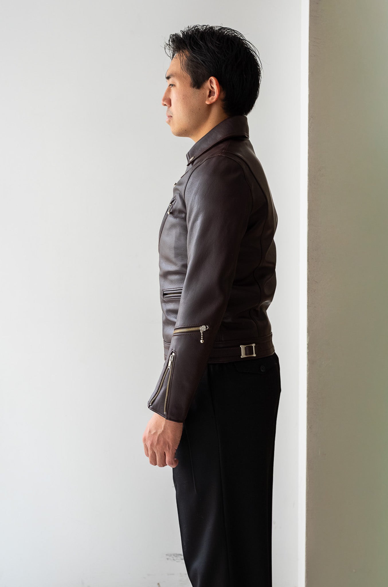 British Leather Jacket〔BORDEAUX〕