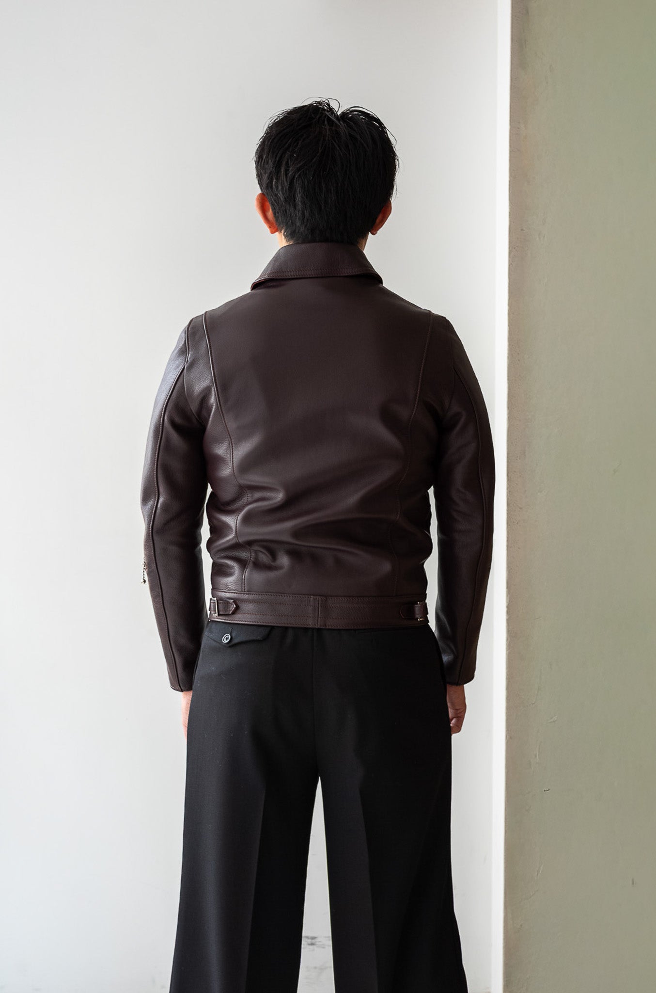 British Leather Jacket〔BORDEAUX〕
