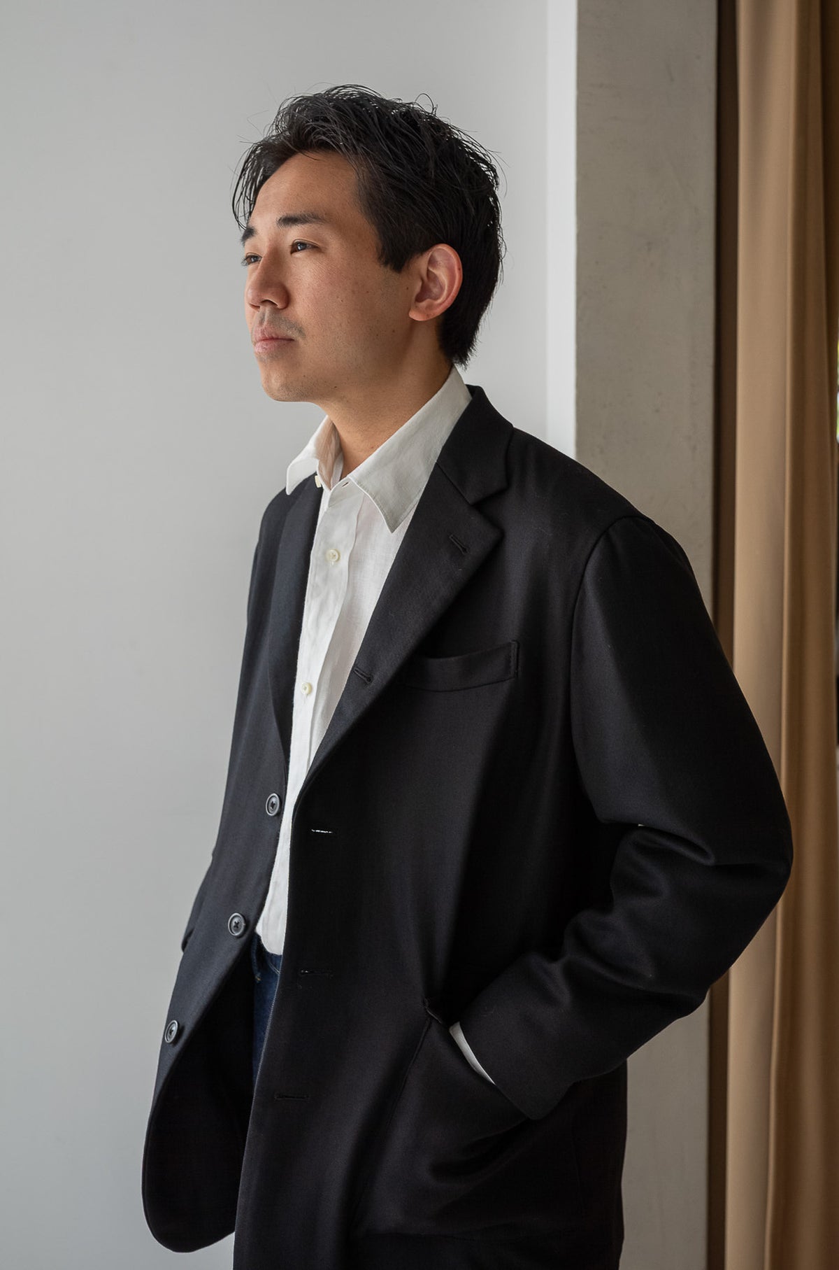 Double Cloth Directors Jacket 〈NOIR〉