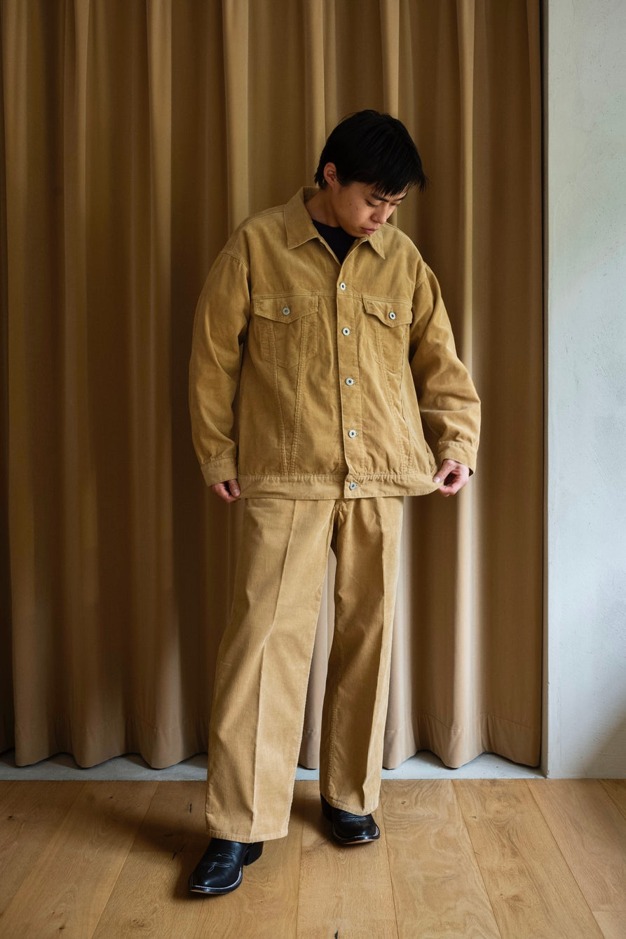 ジャケット・アウター Corduroy Band Collar Jacket SUAF286 M Corduroy Band Collar Jacket SUAF286 M