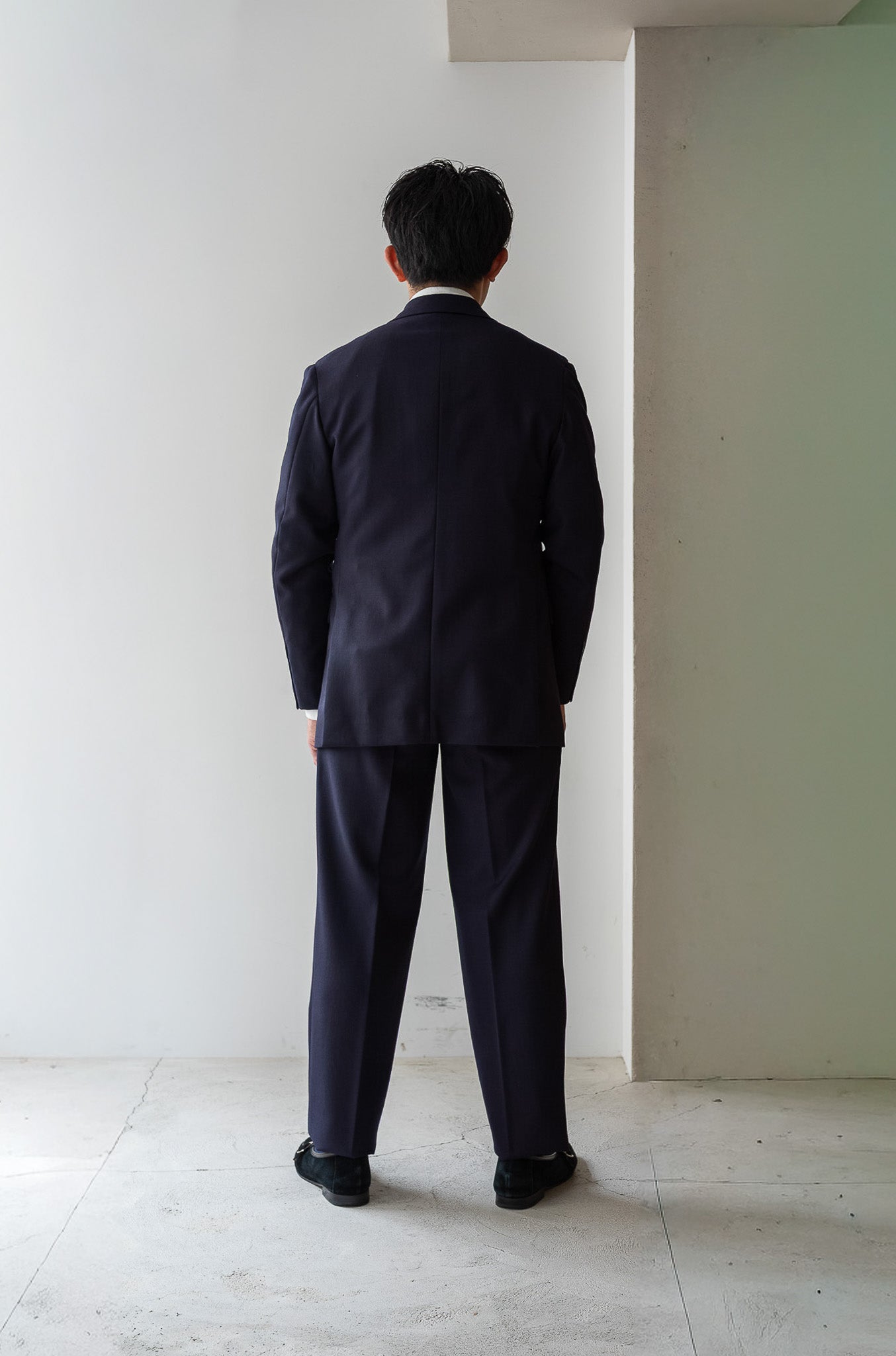 Fine Gabardine Suit〔NAVY〕