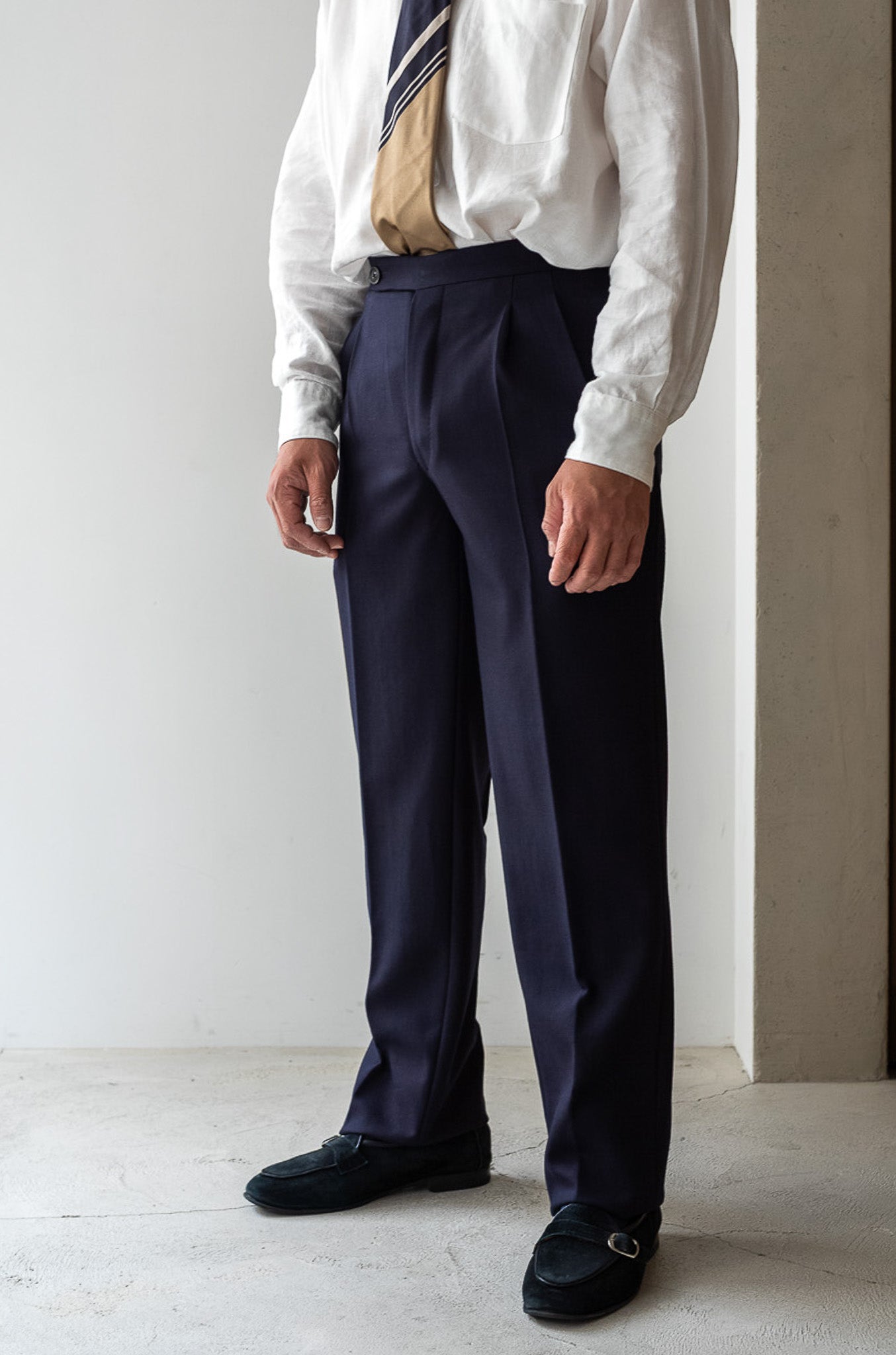 Fine Gabardine Suit〔NAVY〕