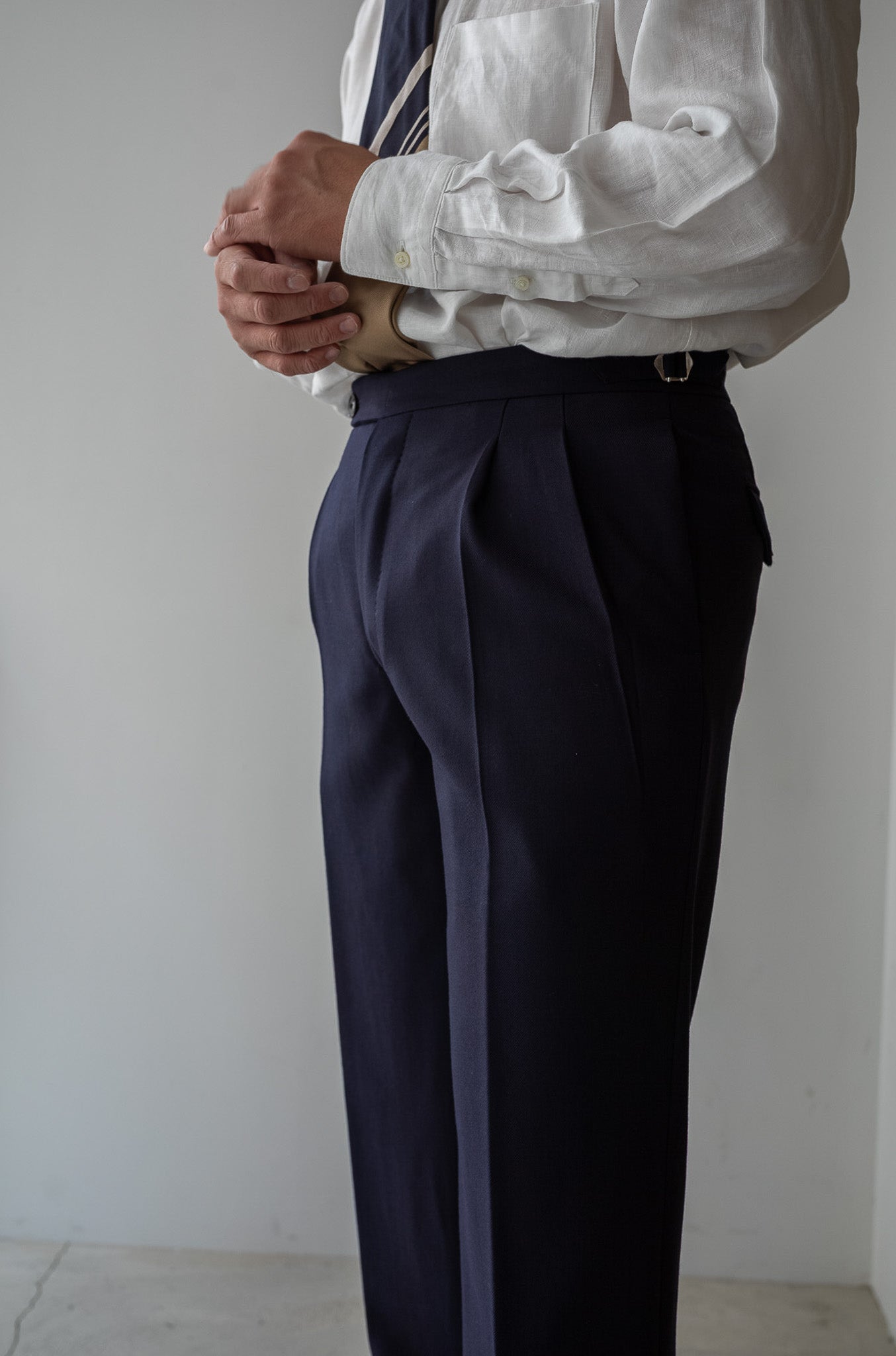 Fine Gabardine Suit〔NAVY〕