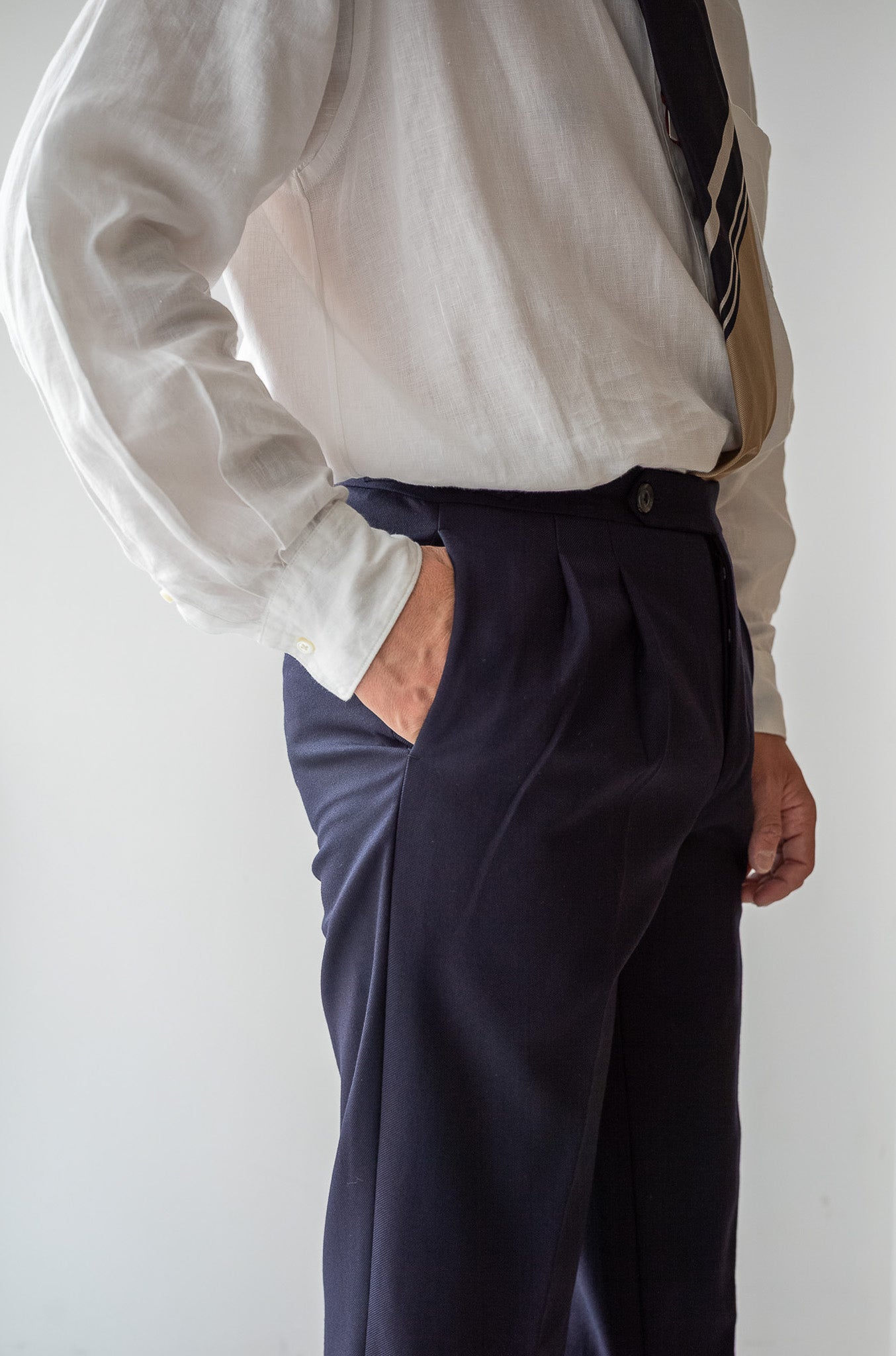 Fine Gabardine Suit〔NAVY〕