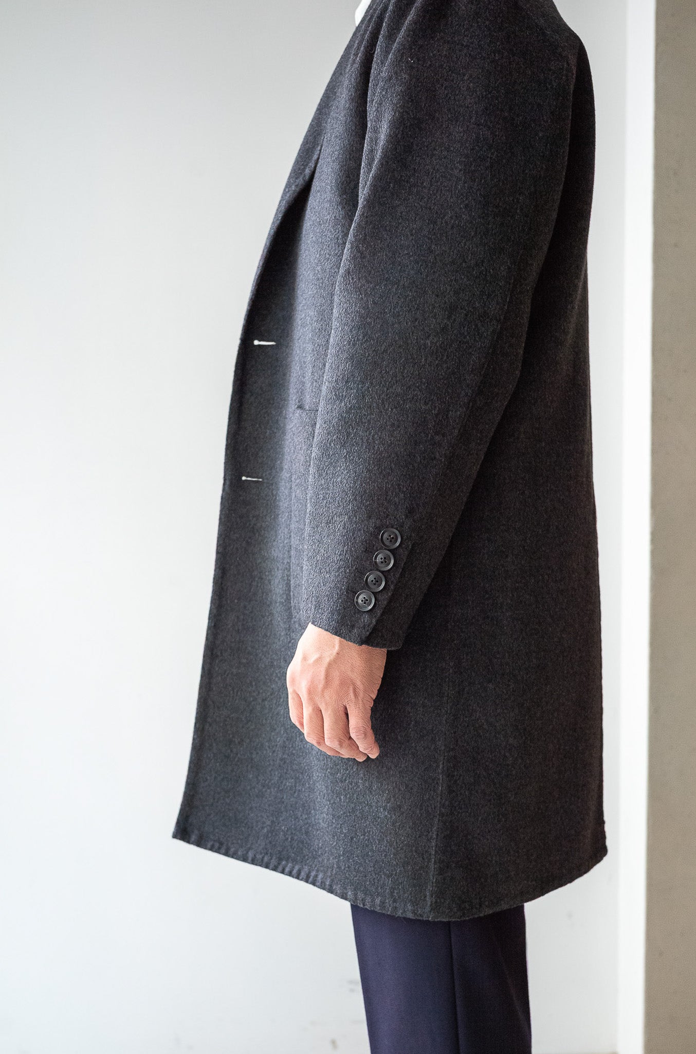 Hand Rever Chesterfield Coat 〔C/GRAY〕