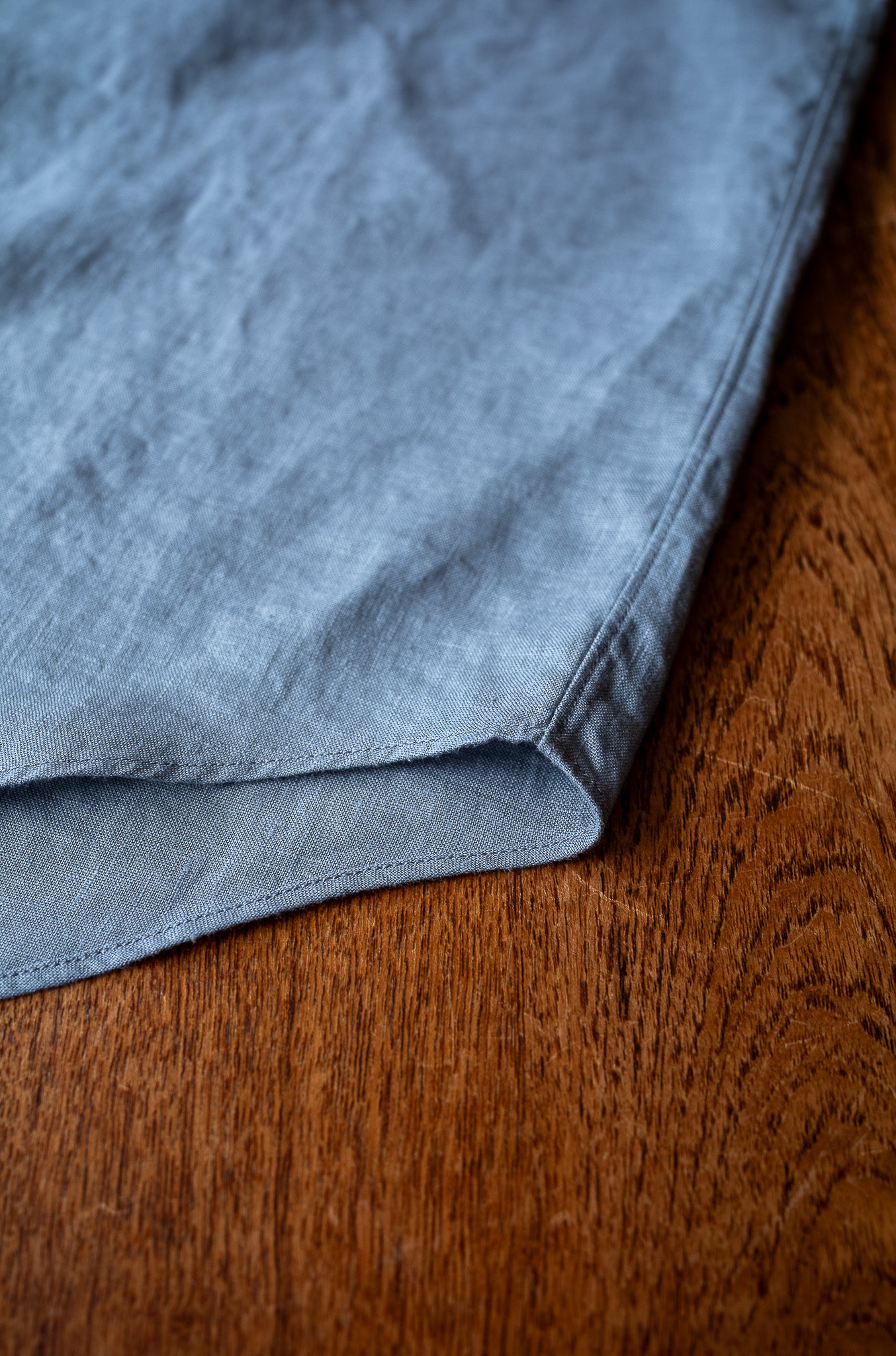 Essential Linen Shirt 〔BLEU GRIS〕