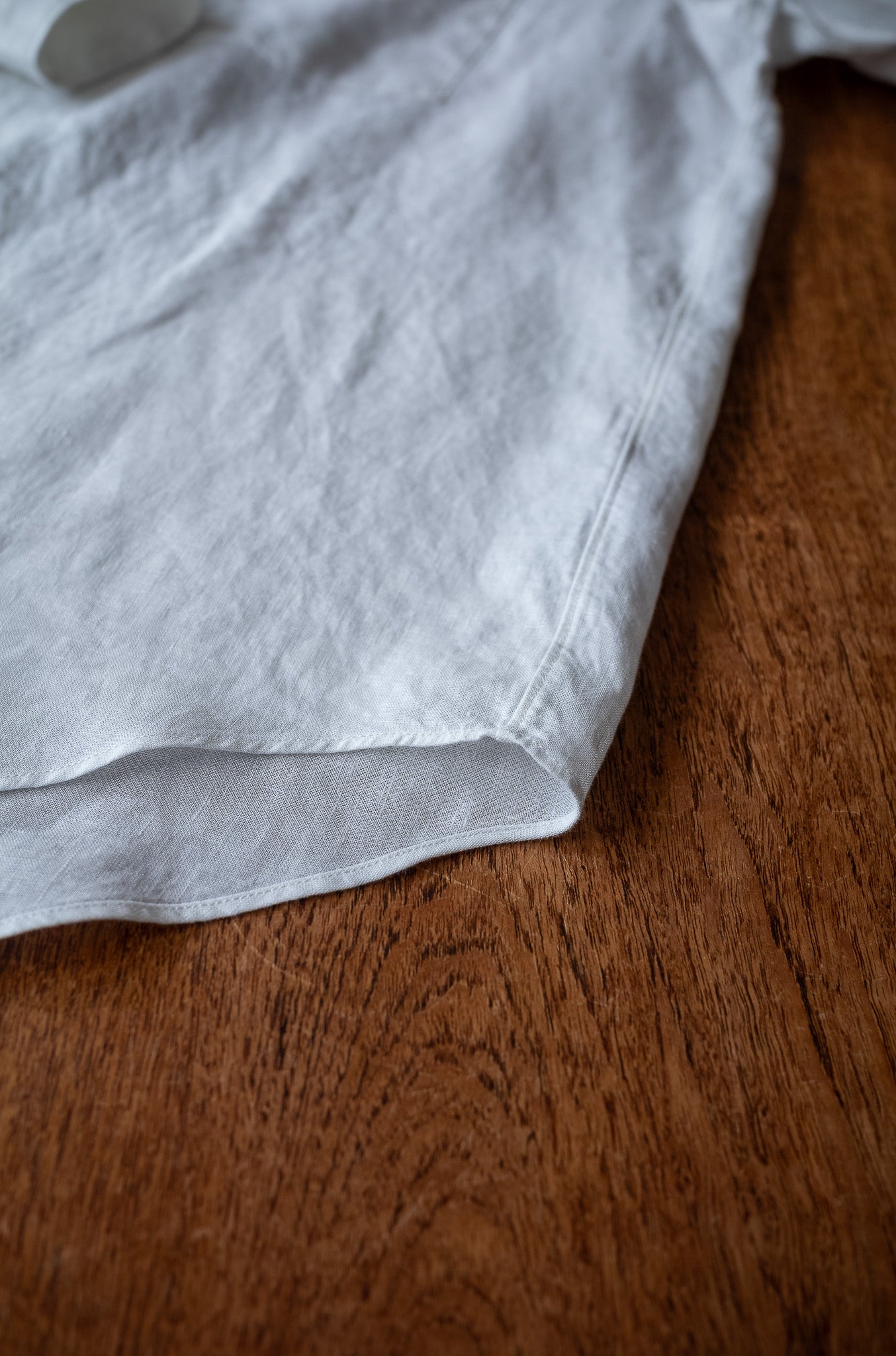 Essential Linen Shirt 〔WHITE〕