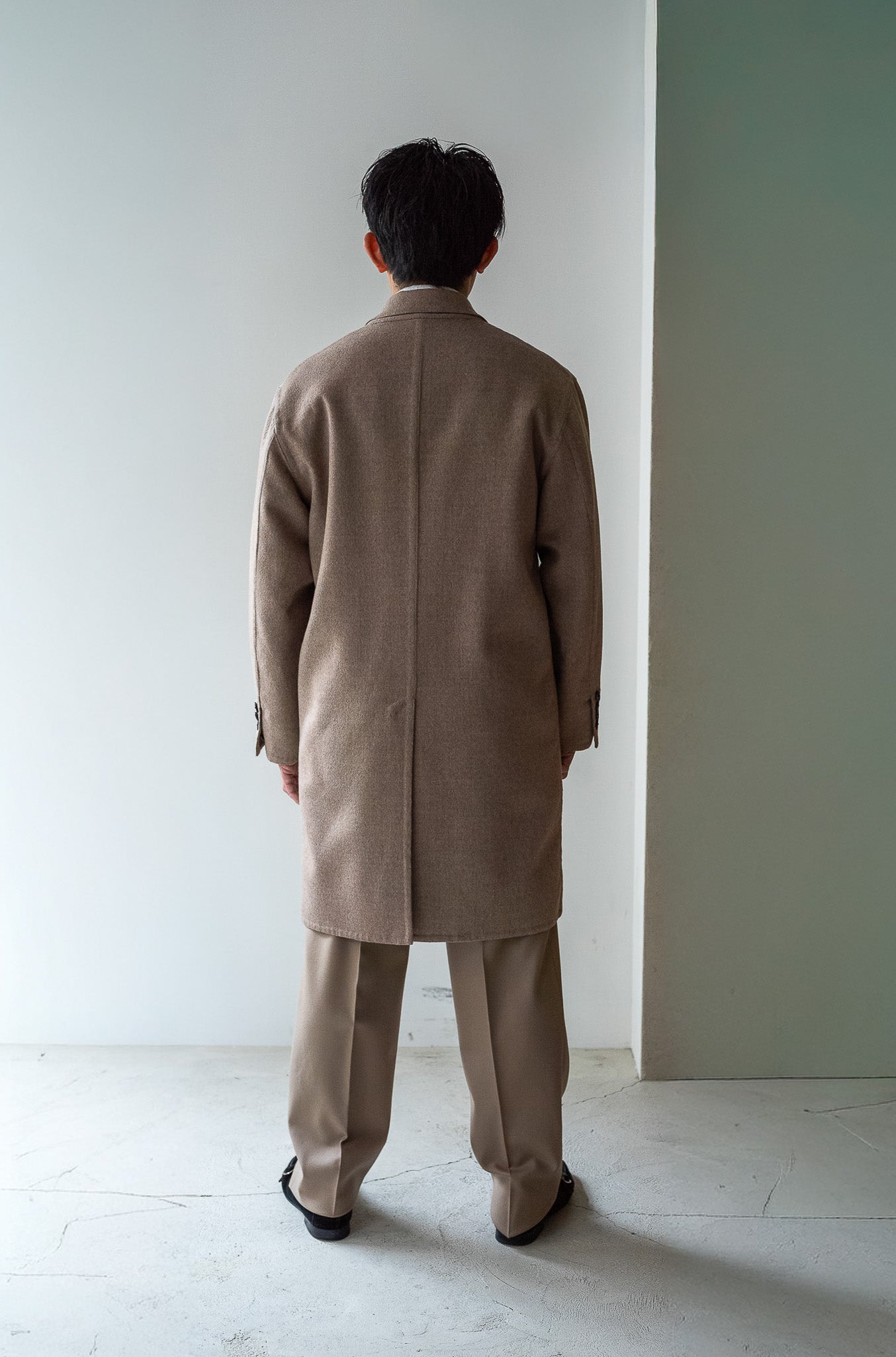 Hand Rever Chesterfield Coat〔ECRU〕