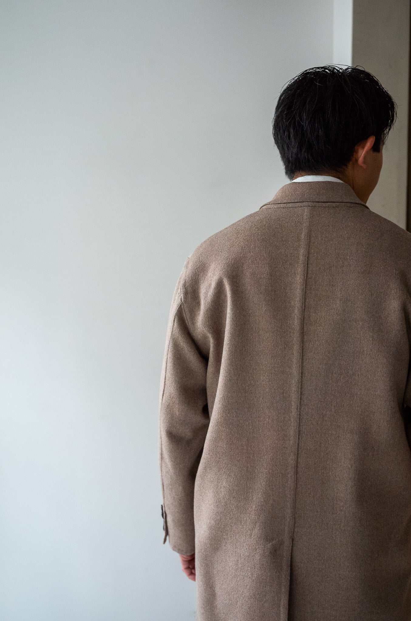 Hand Rever Chesterfield Coat〔ECRU〕