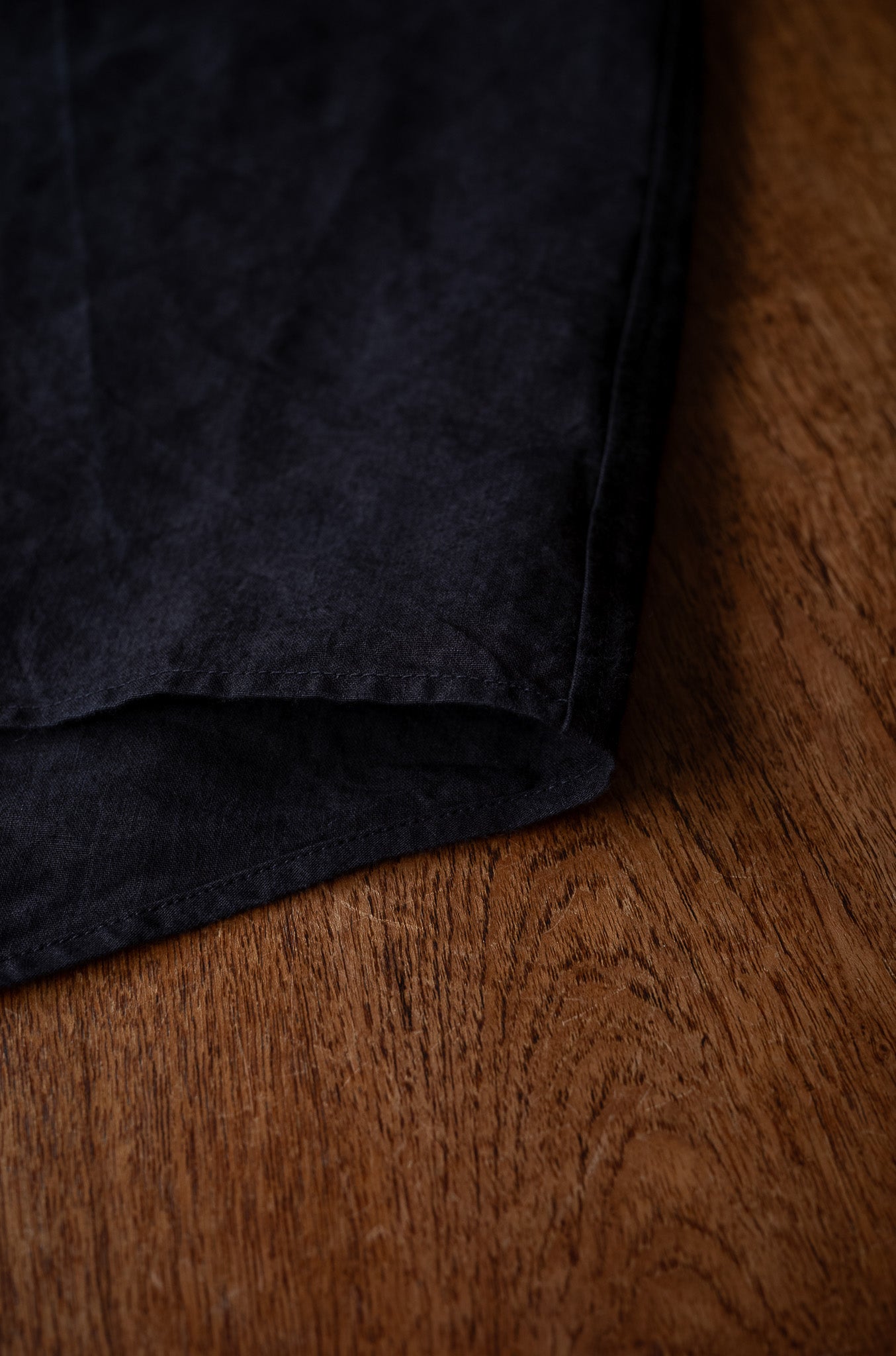 Linen Washi Shirt Blouson 〔BLACK〕