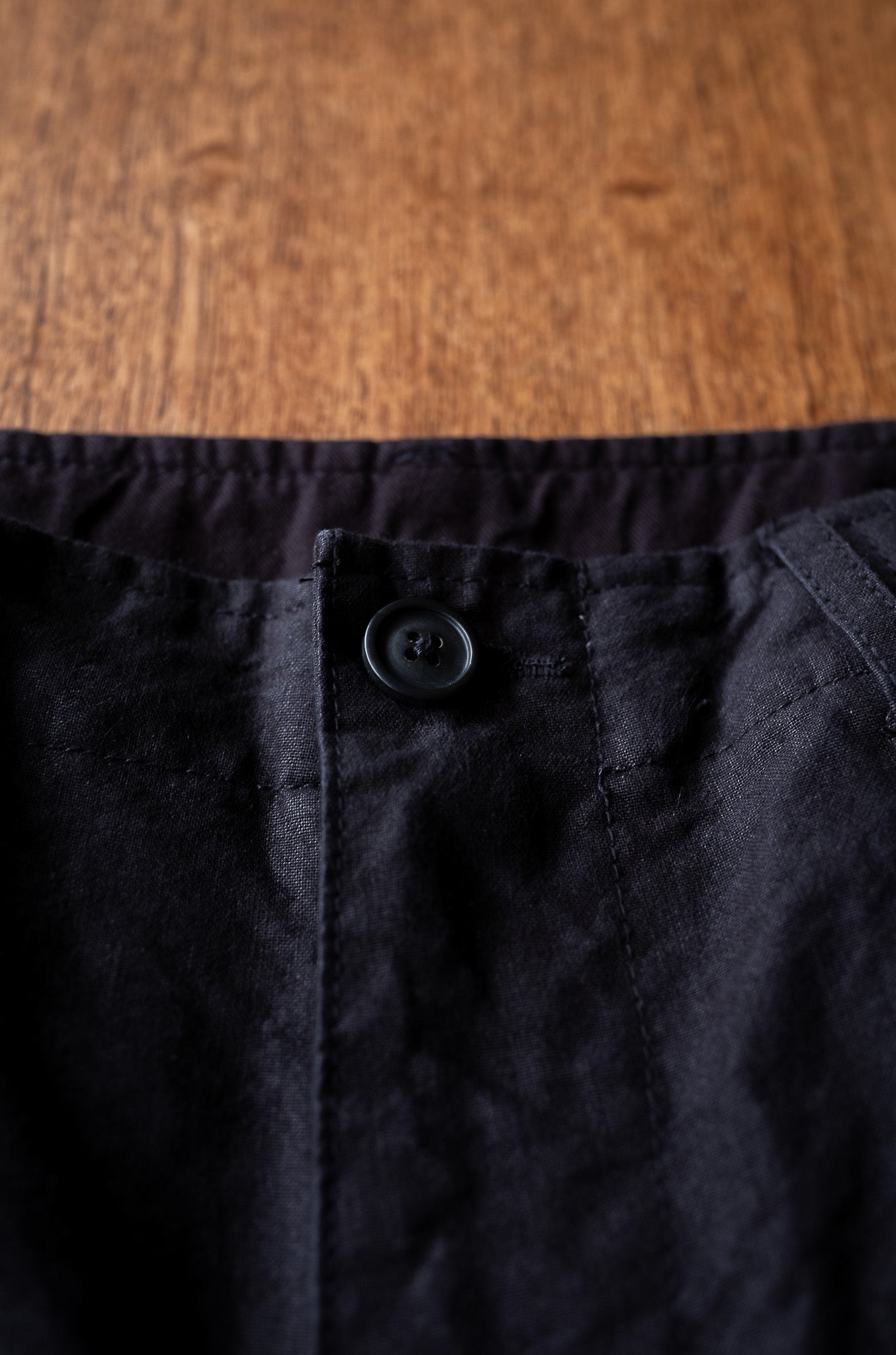 Linen Washi M51 Cargo Pants 〔BLACK〕