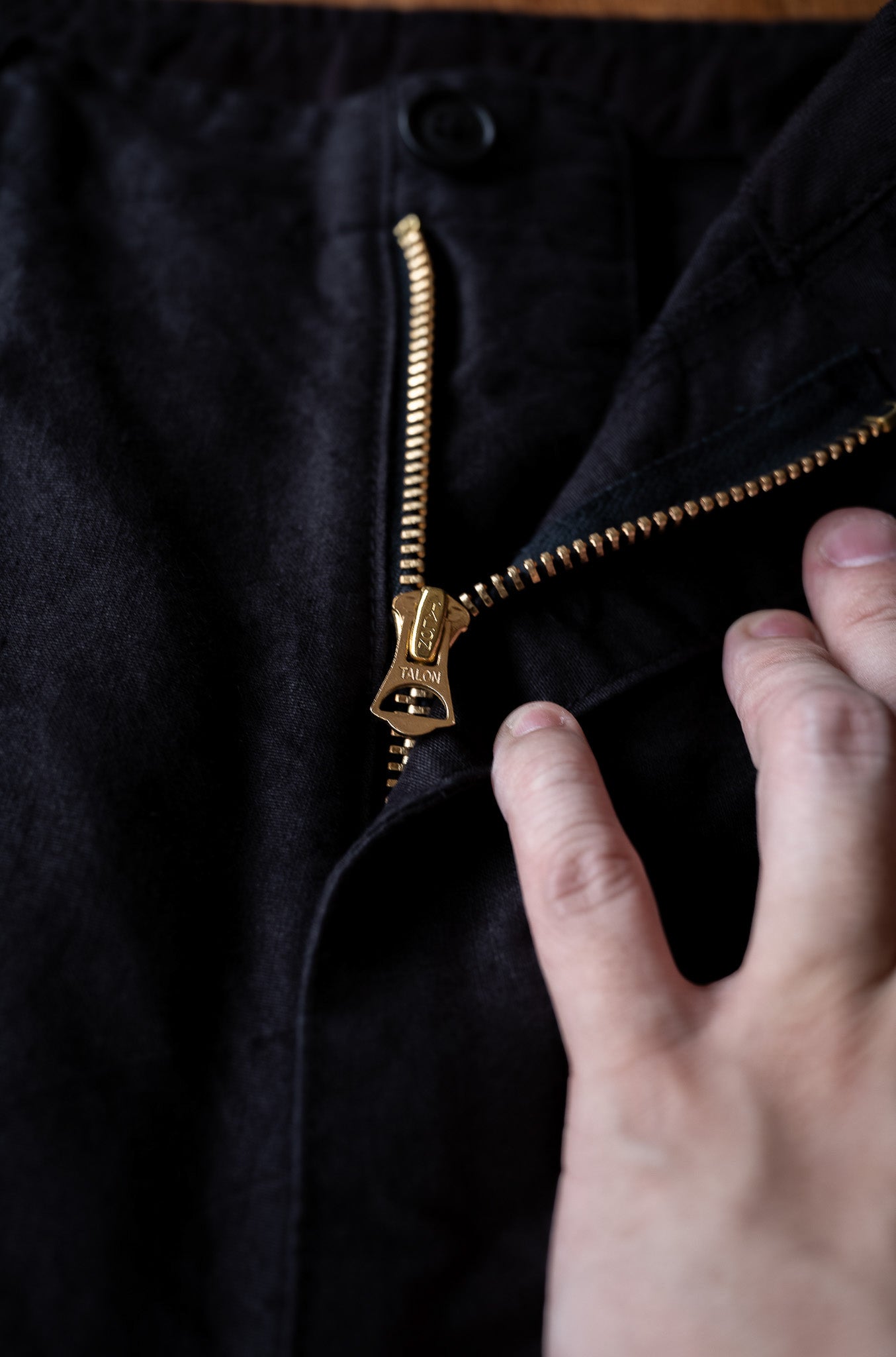 Linen Washi M51 Cargo Pants 〔BLACK〕