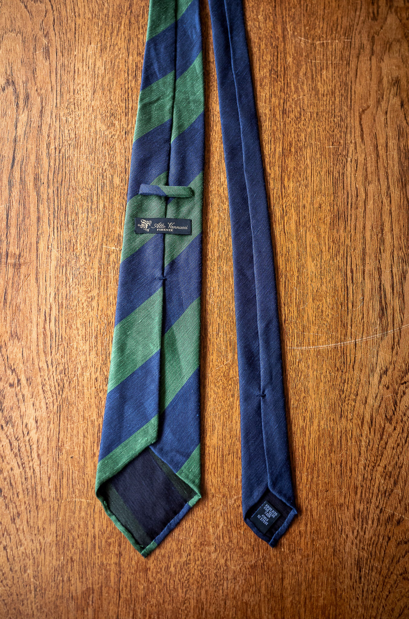MOD 4 SF-Double Face Regimental〔NAVY × GREEN〕