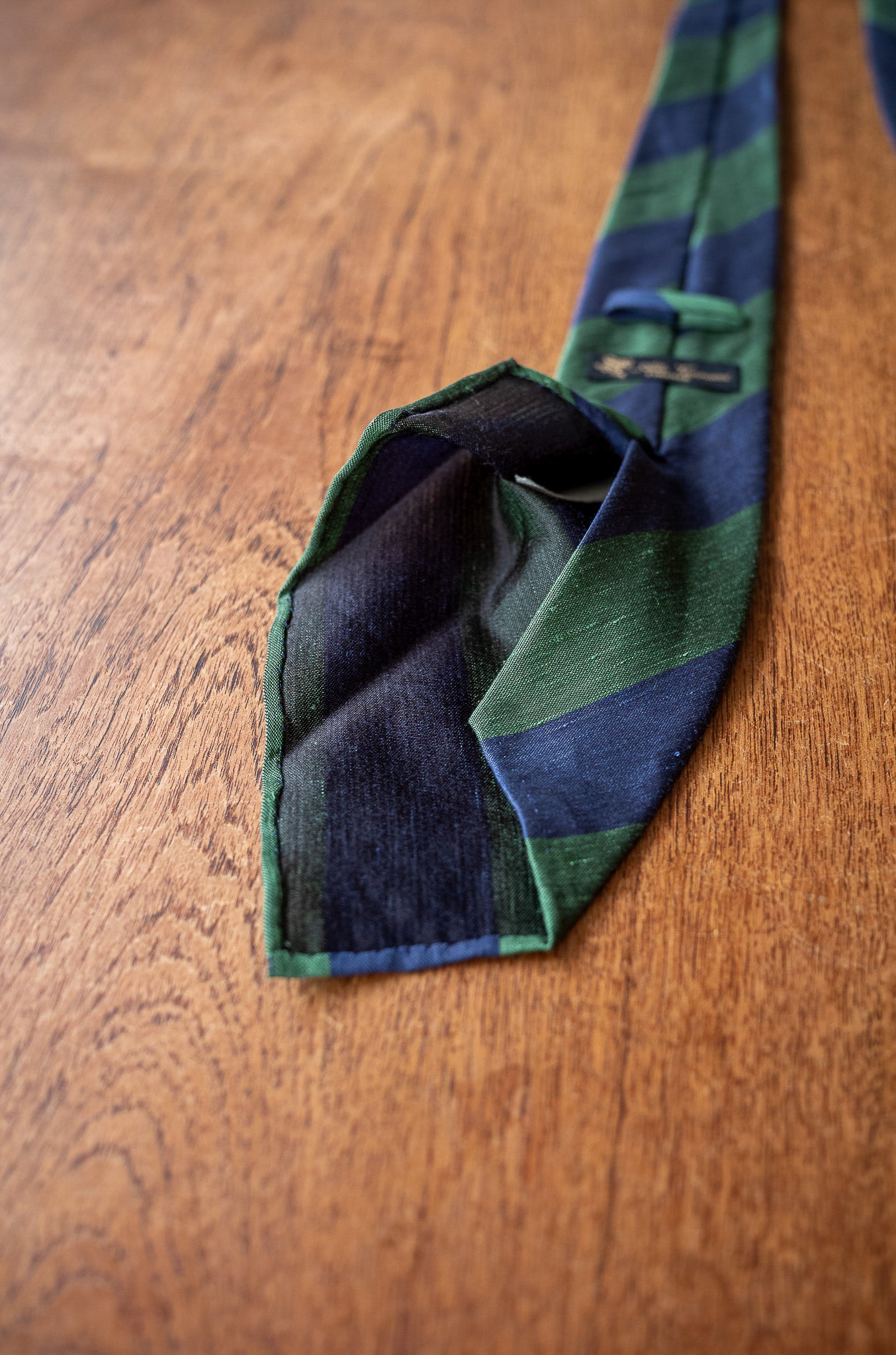 MOD 4 SF-Double Face Regimental〔NAVY × GREEN〕