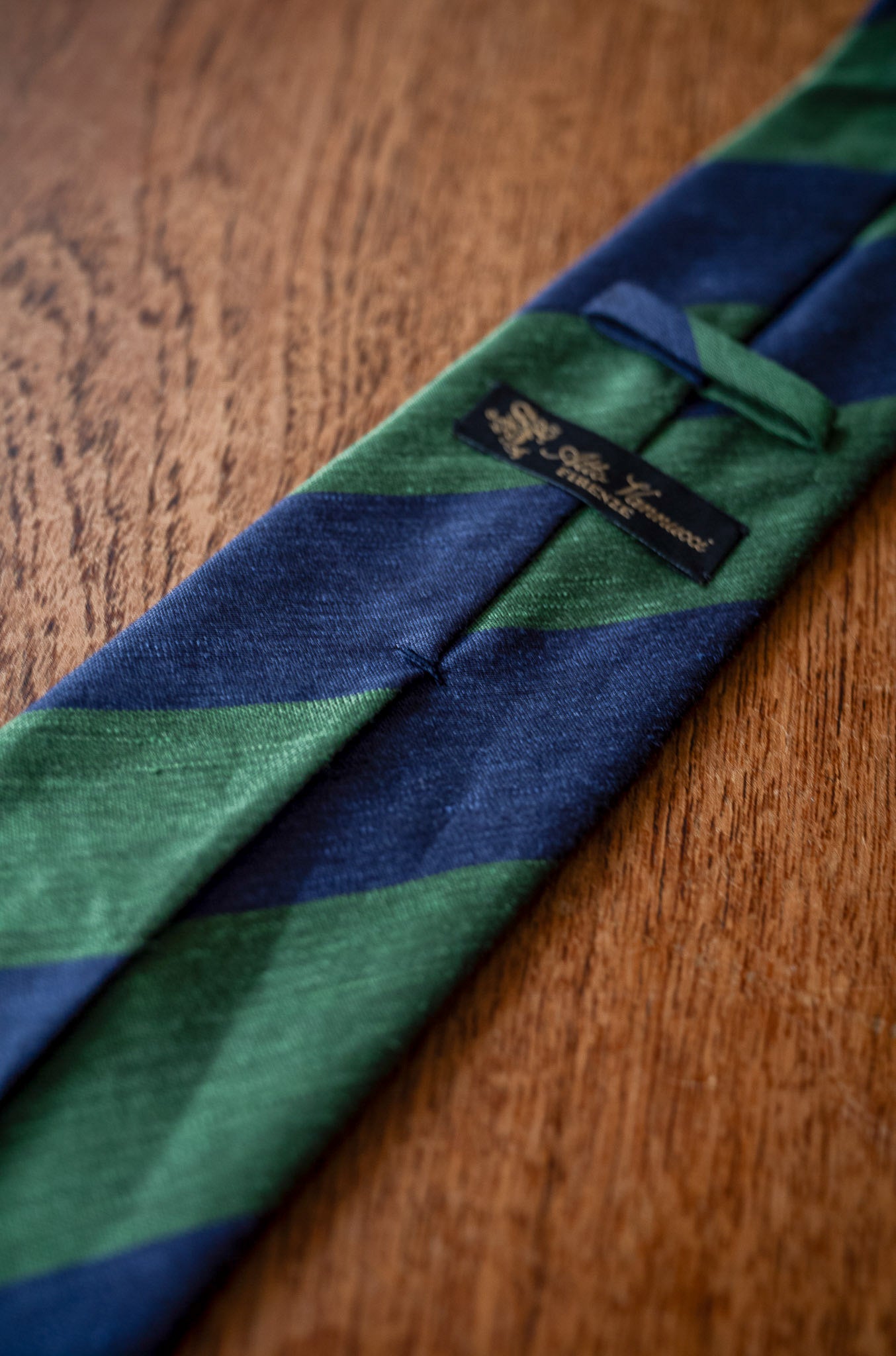 MOD 4 SF-Double Face Regimental〔NAVY × GREEN〕
