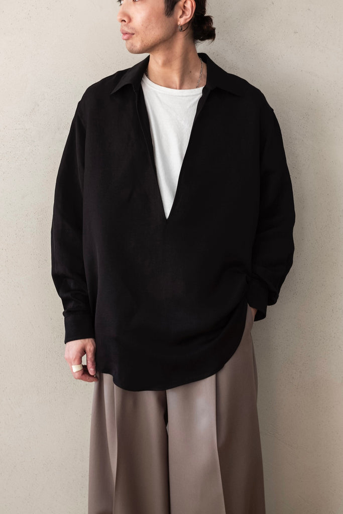 TWILL OVERSIZED SKIPPER SHIRT