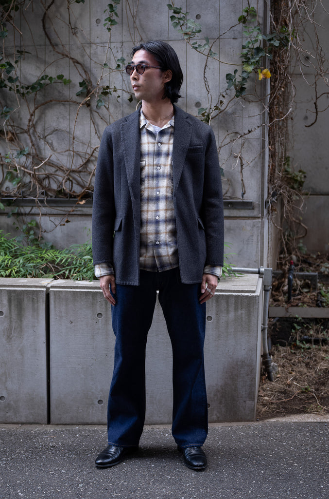 Hand Rever Wool Flannel Jacket