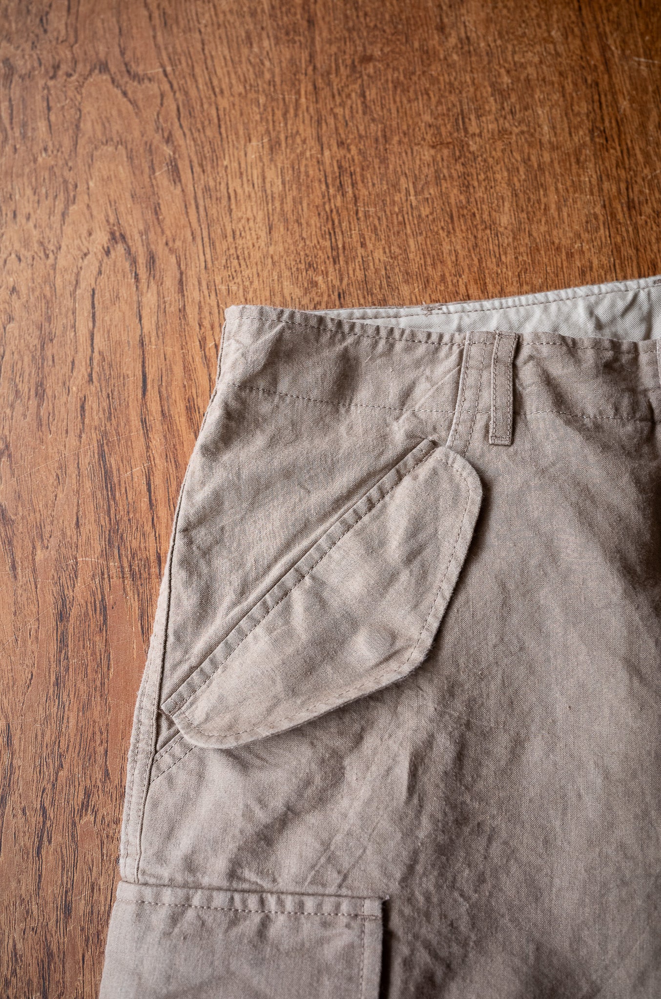 Linen Washi M51 Cargo Pants 〔TAN〕