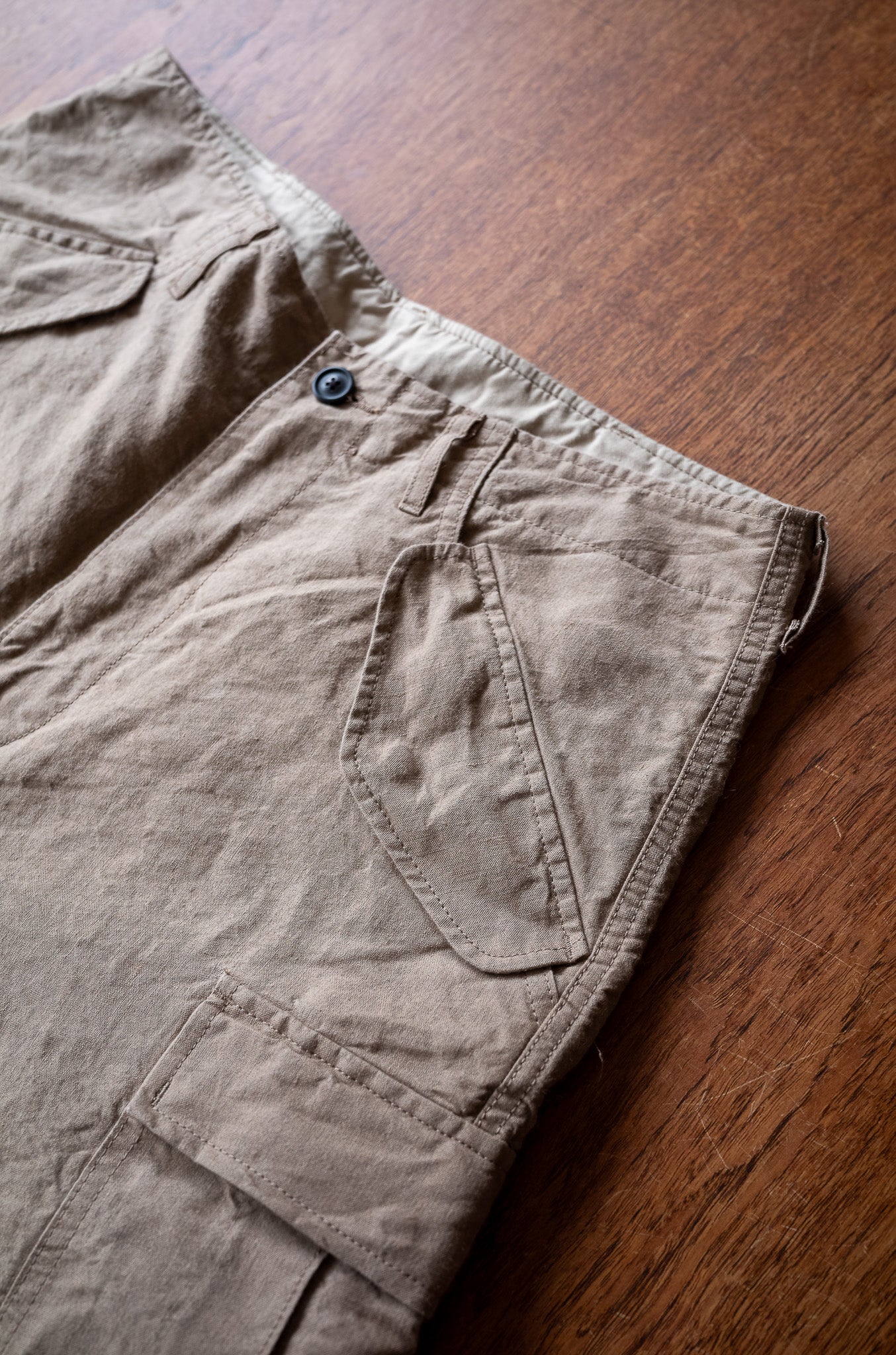 Linen Washi M51 Cargo Pants 〔TAN〕