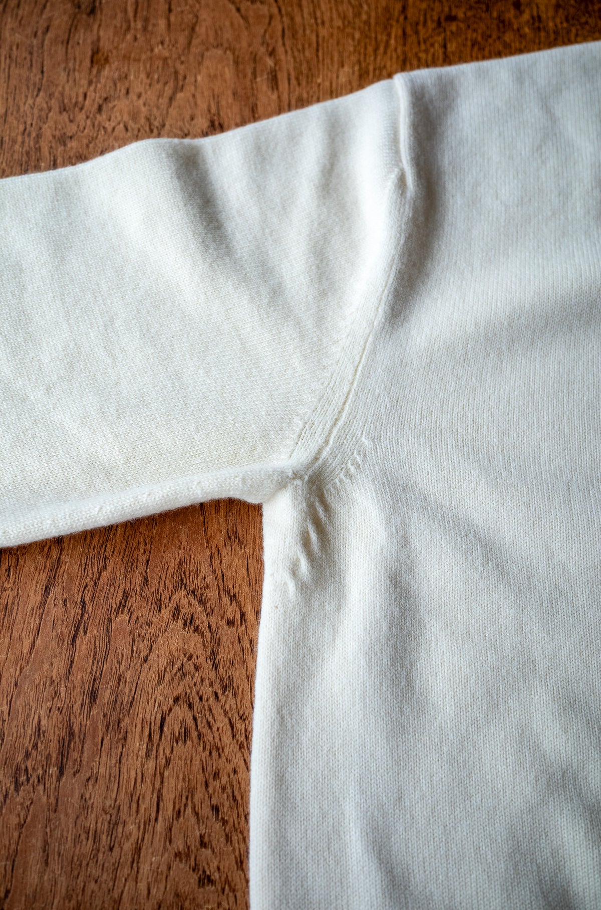 Fine Wool Cashmere Sweater〔MILK〕
