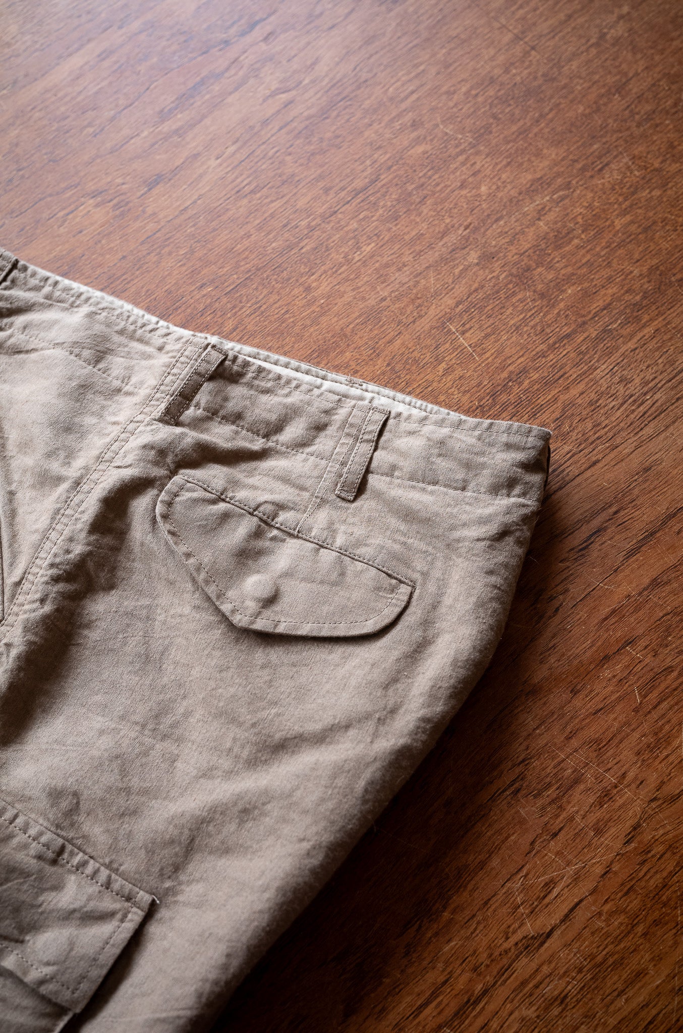Linen Washi M51 Cargo Pants 〔TAN〕