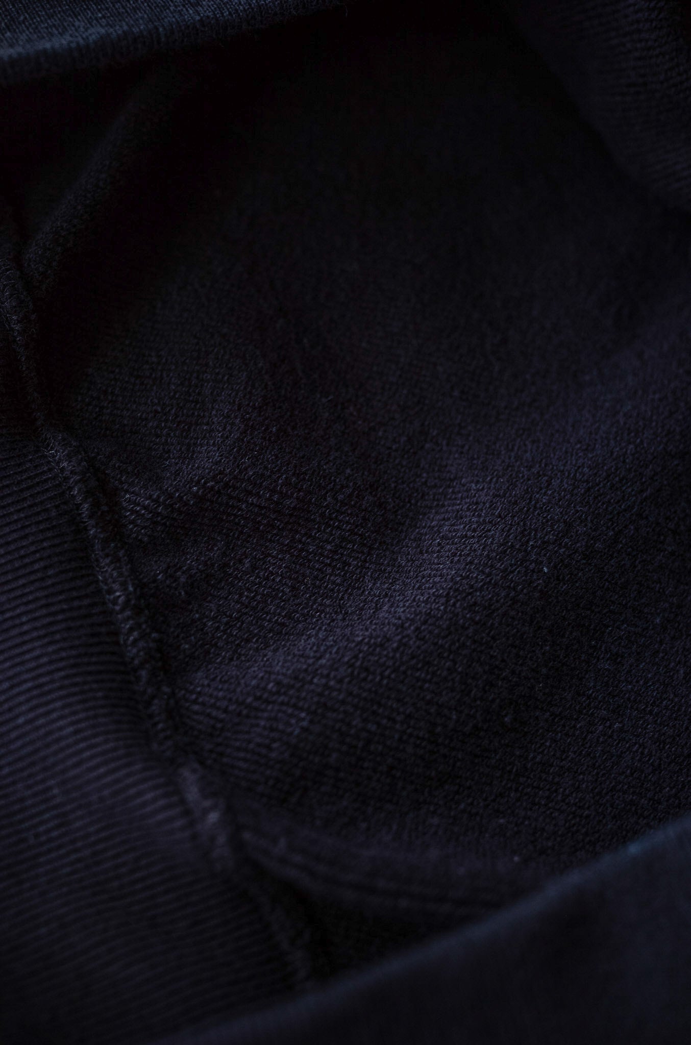 Essential Zip Sweat Parka 〔FADED BLACK〕