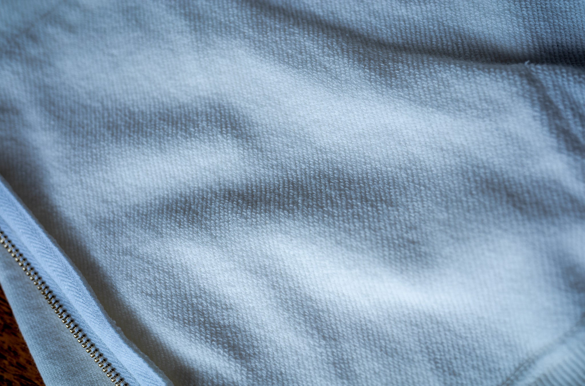 Essential Zip Sweat Parka 〔WHITE〕