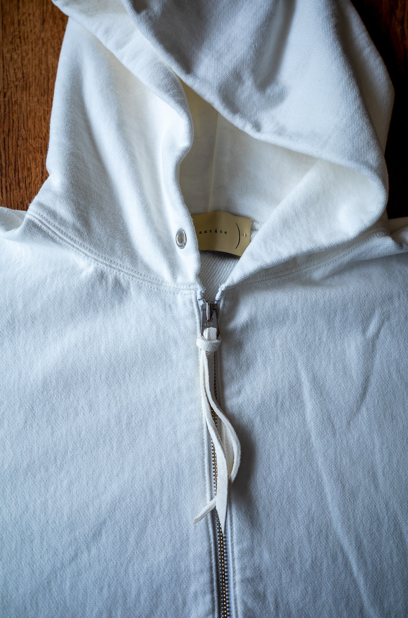 Essential Zip Sweat Parka 〔WHITE〕