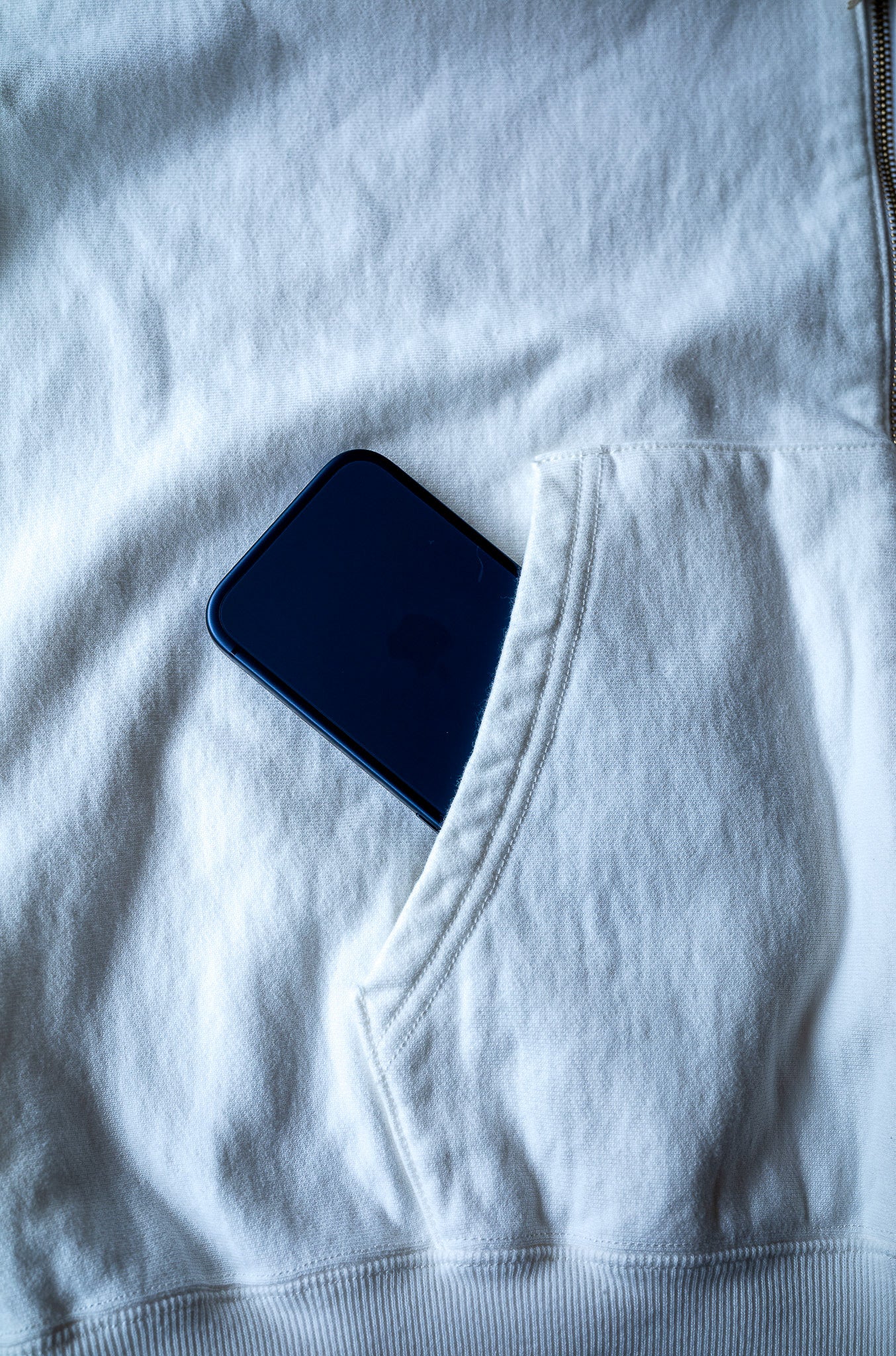 Essential Zip Sweat Parka 〔WHITE〕