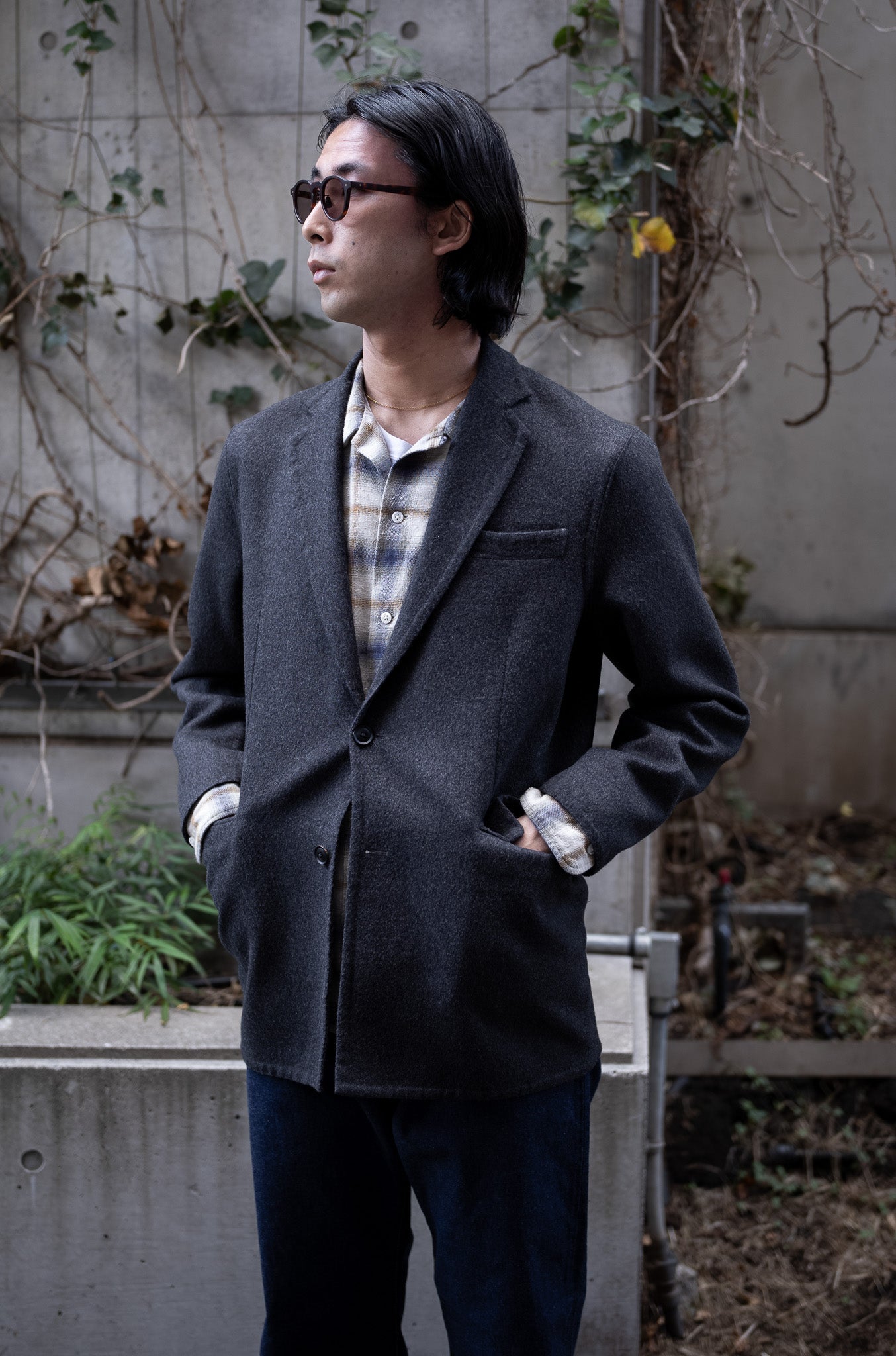 Hand Rever Wool Flannel Jacket | cliché