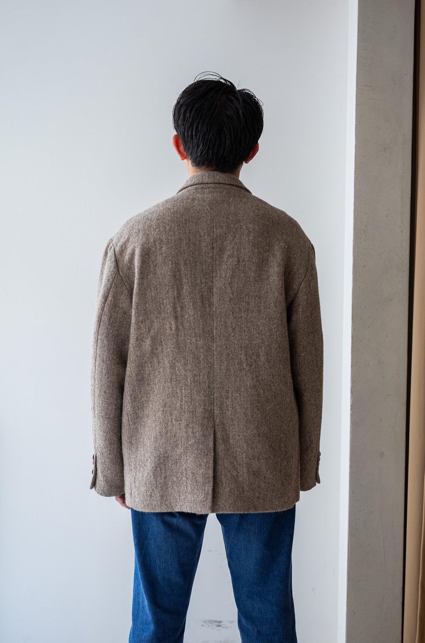 WOOL LINEN UTILITY JACKET 〔BEIGE〕