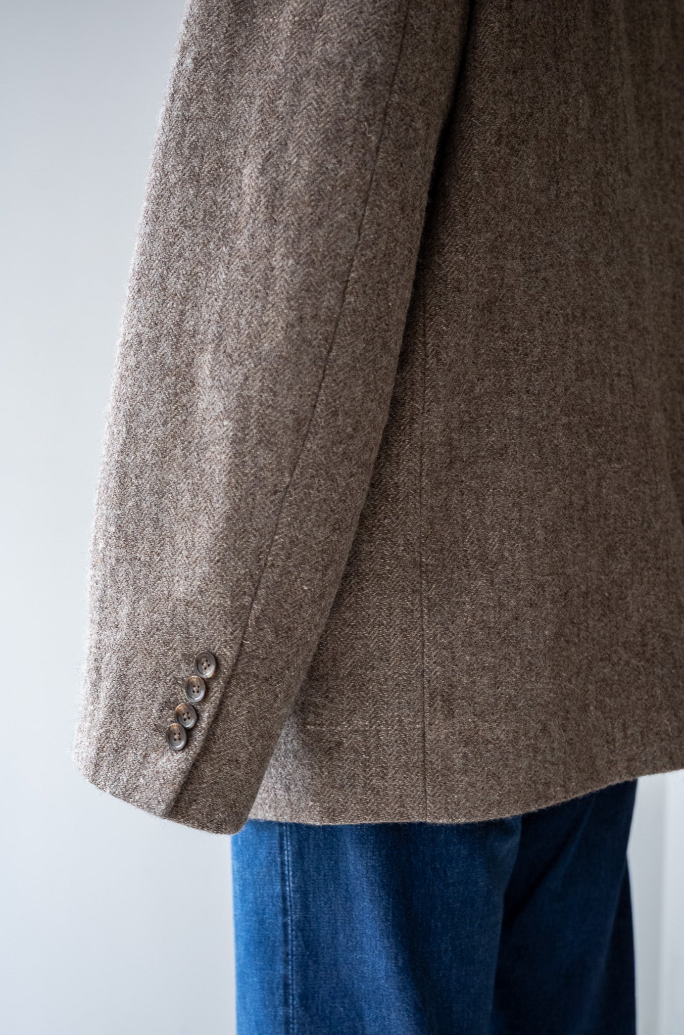 WOOL LINEN UTILITY JACKET 〔BEIGE〕