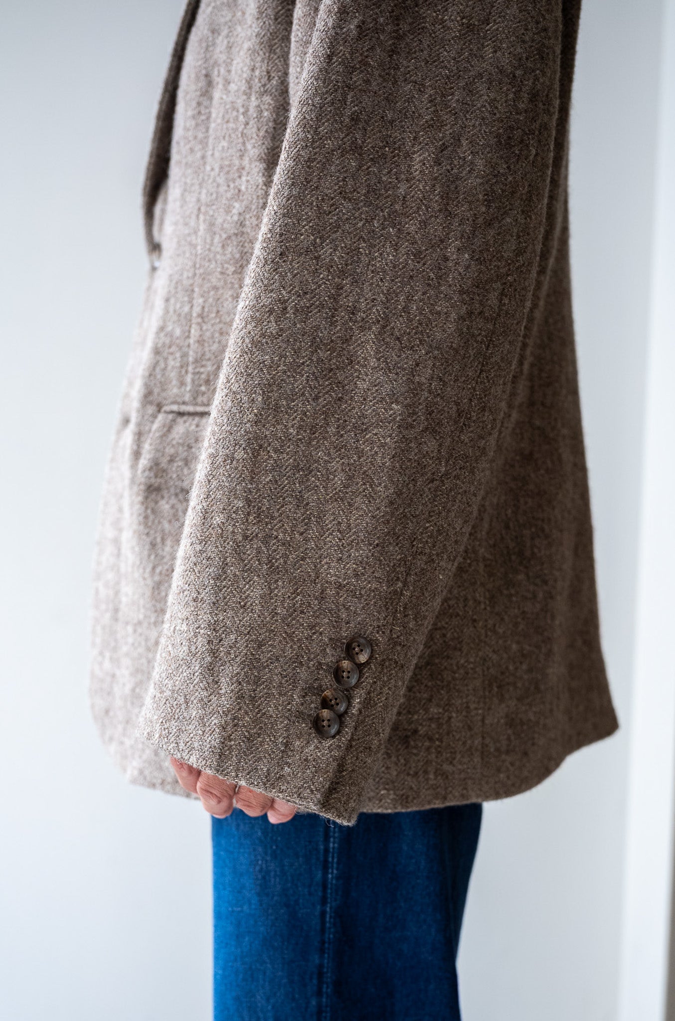 WOOL LINEN UTILITY JACKET 〔BEIGE〕