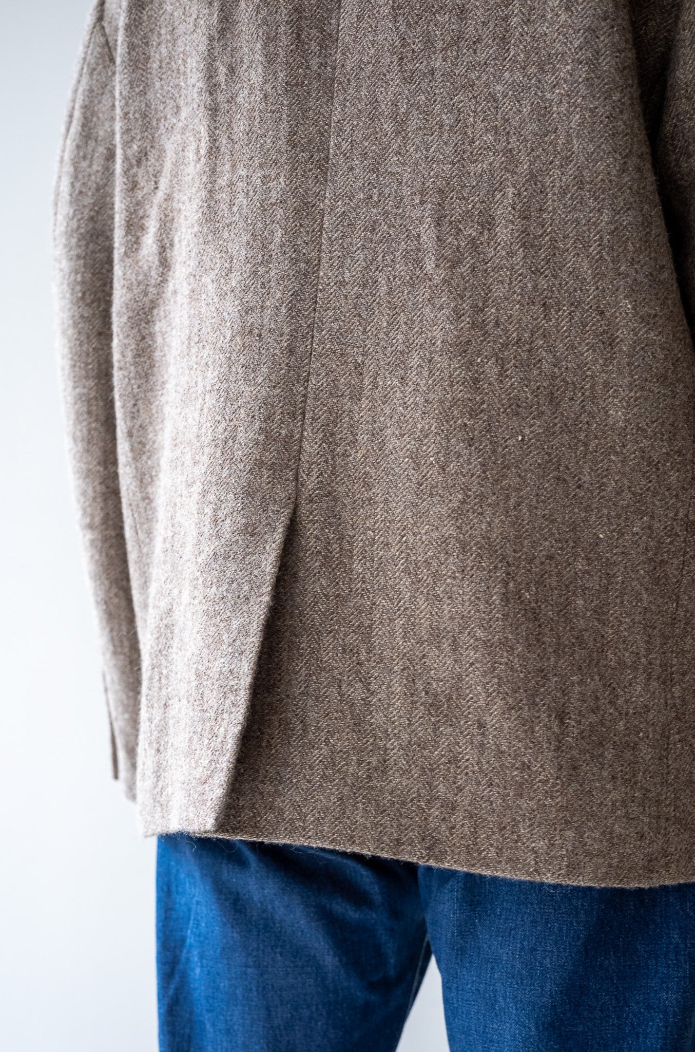 WOOL LINEN UTILITY JACKET 〔BEIGE〕