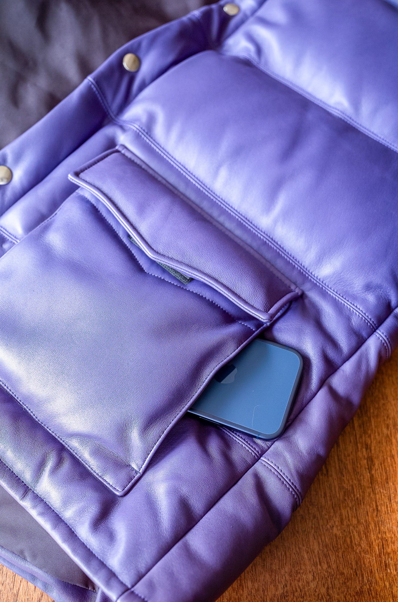 Sheep Skin Classic Down Jacket 〔LILAC〕