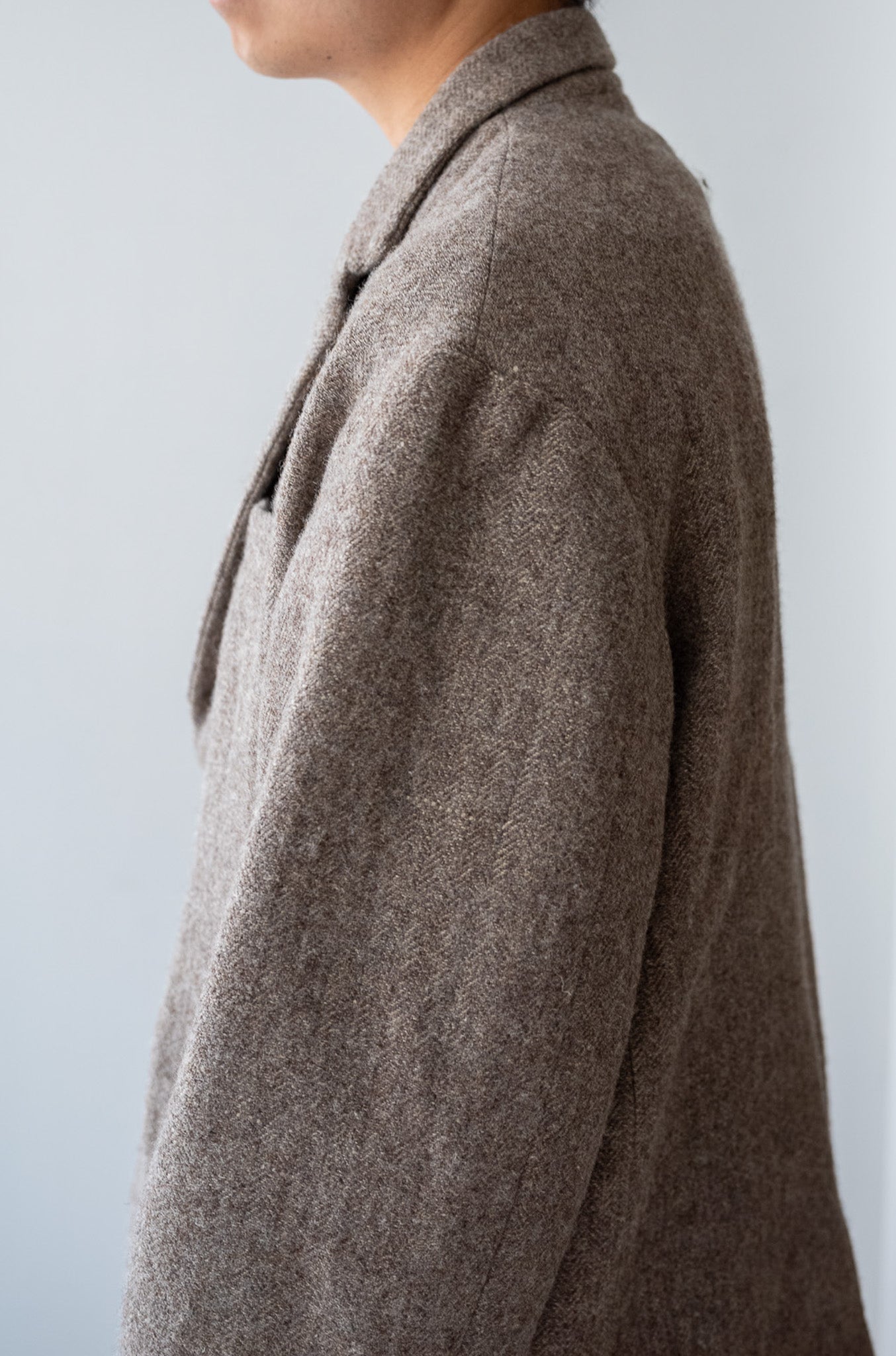 WOOL LINEN UTILITY JACKET 〔BEIGE〕