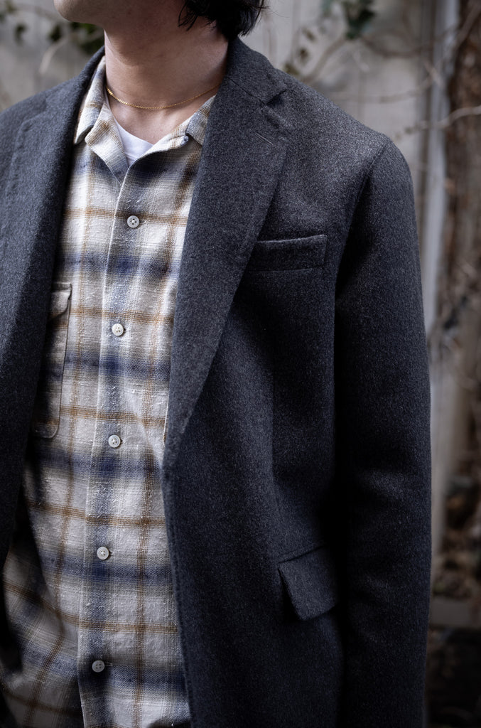 Hand Rever Wool Flannel Jacket