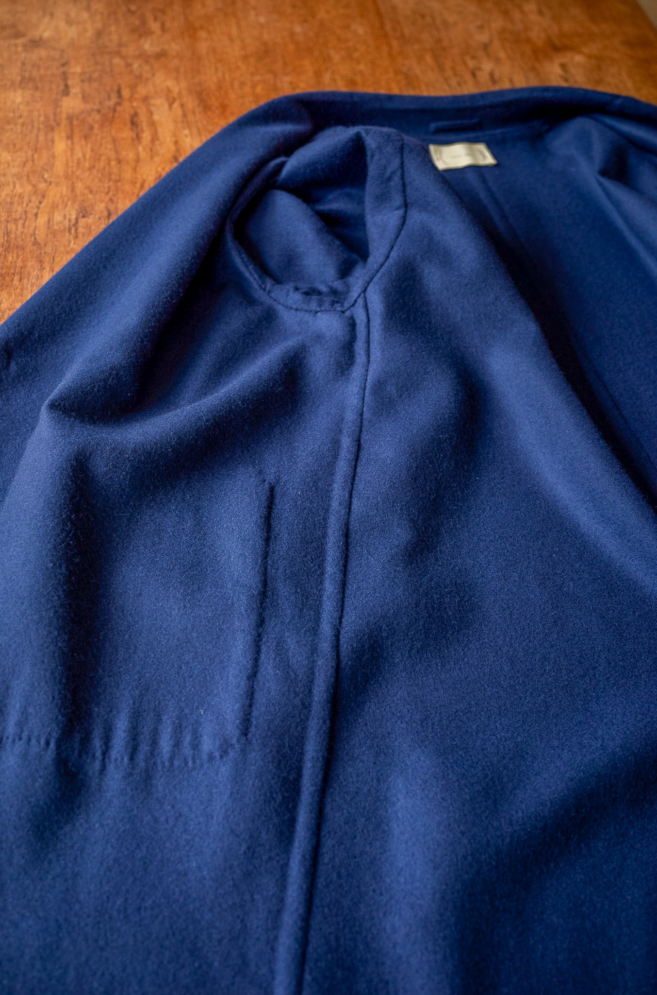 Hand Rever Chesterfield Coat-Alashan Cashmere〔MID NIGHT〕