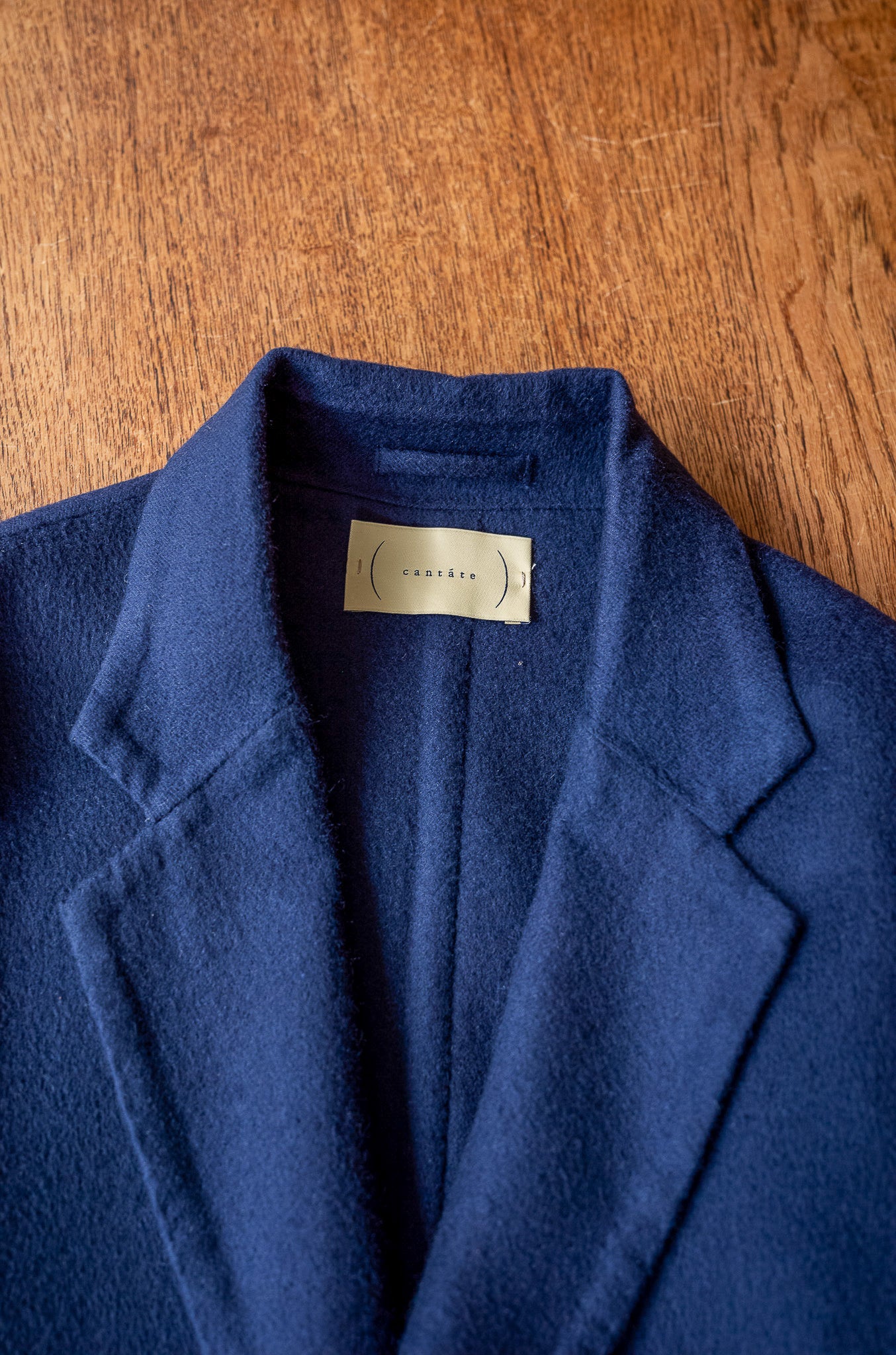 Hand Rever Chesterfield Coat-Alashan Cashmere〔MID NIGHT〕