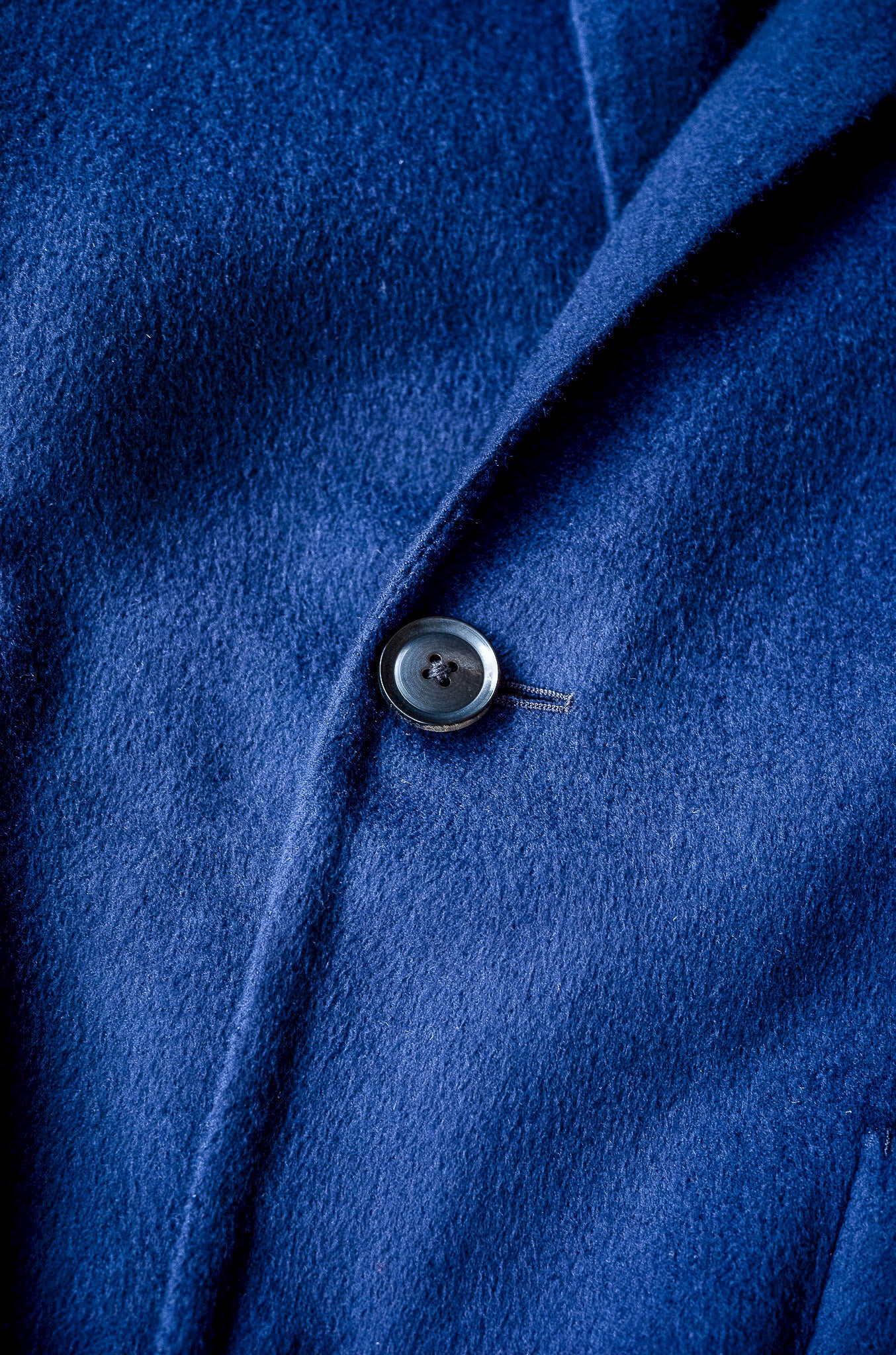 Hand Rever Chesterfield Coat-Alashan Cashmere〔MID NIGHT〕