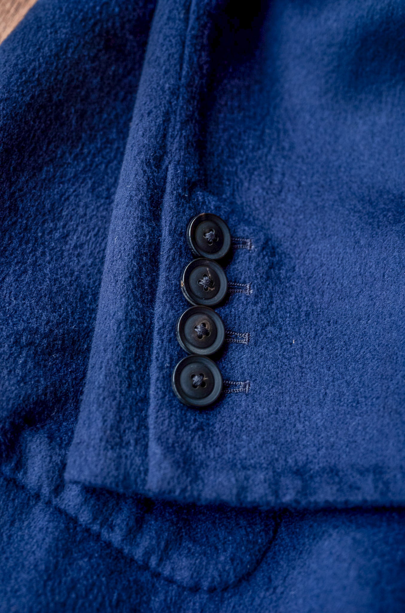 Hand Rever Chesterfield Coat-Alashan Cashmere〔MID NIGHT〕