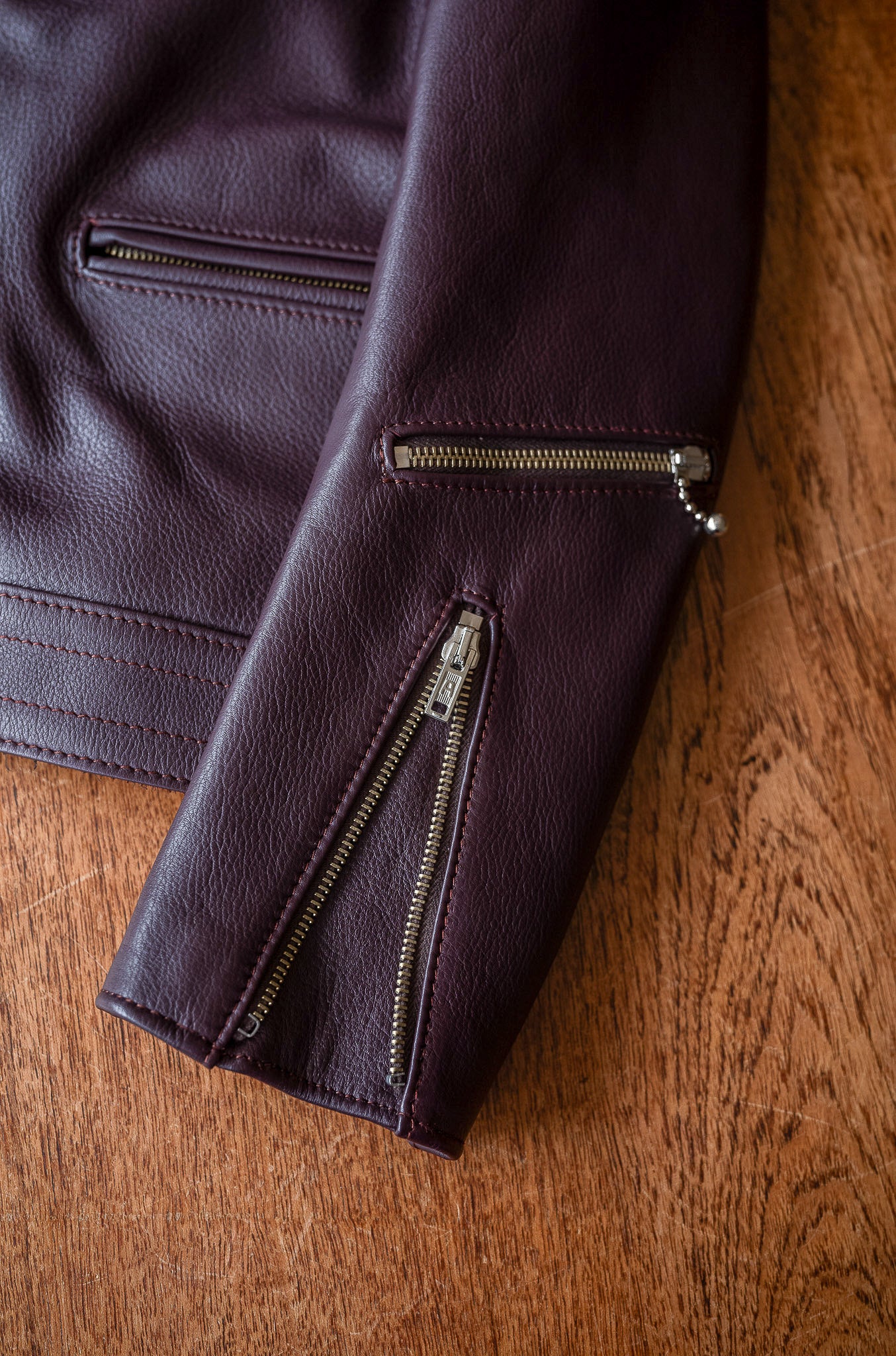 British Leather Jacket〔BORDEAUX〕