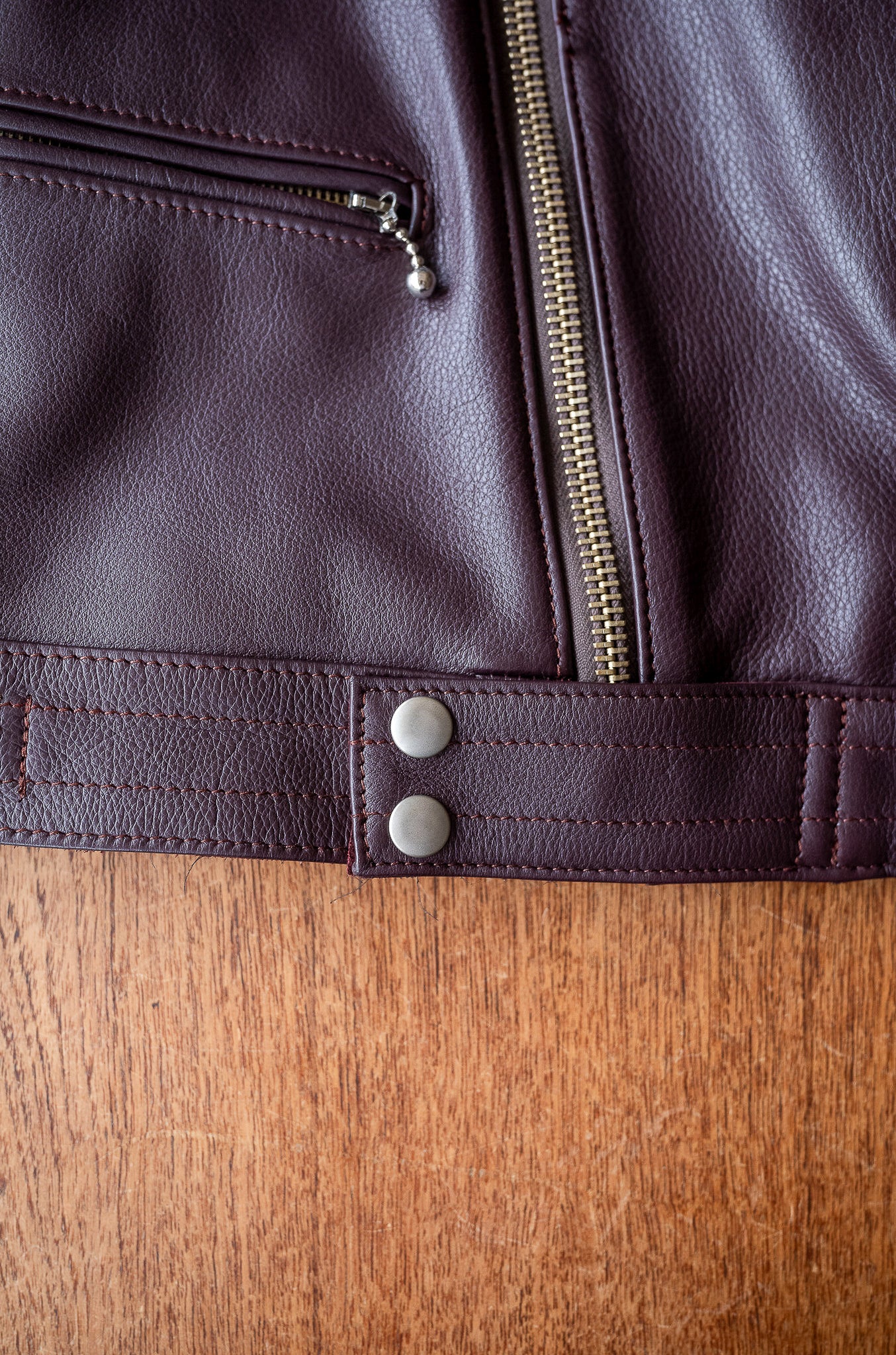 British Leather Jacket〔BORDEAUX〕