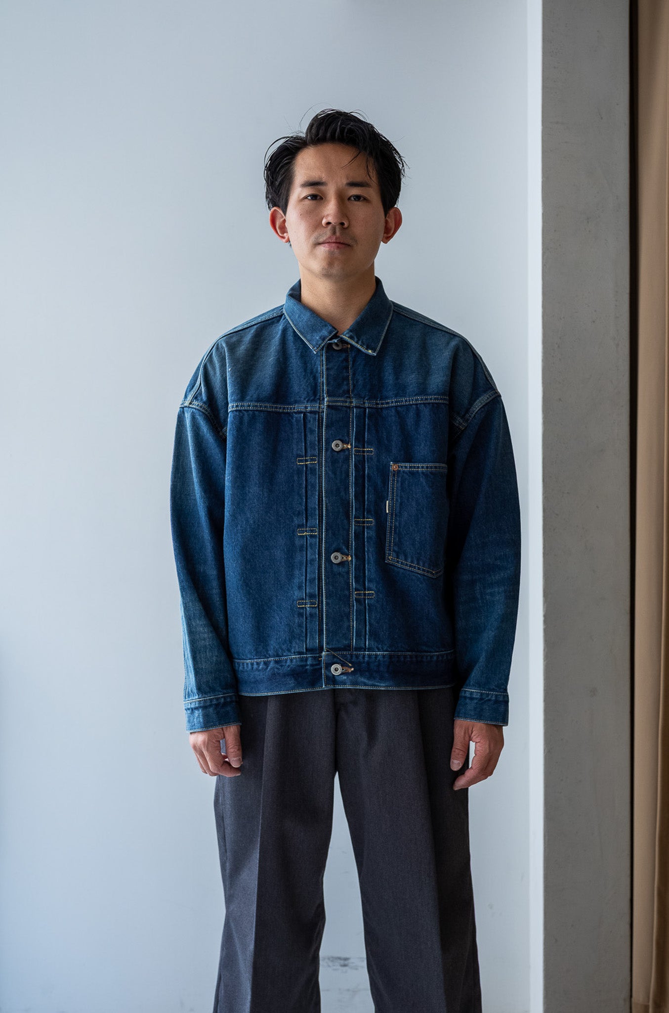 WWⅡ T-Back Jacket-VINTAGE WASH 〔DUSK INDIGO〕